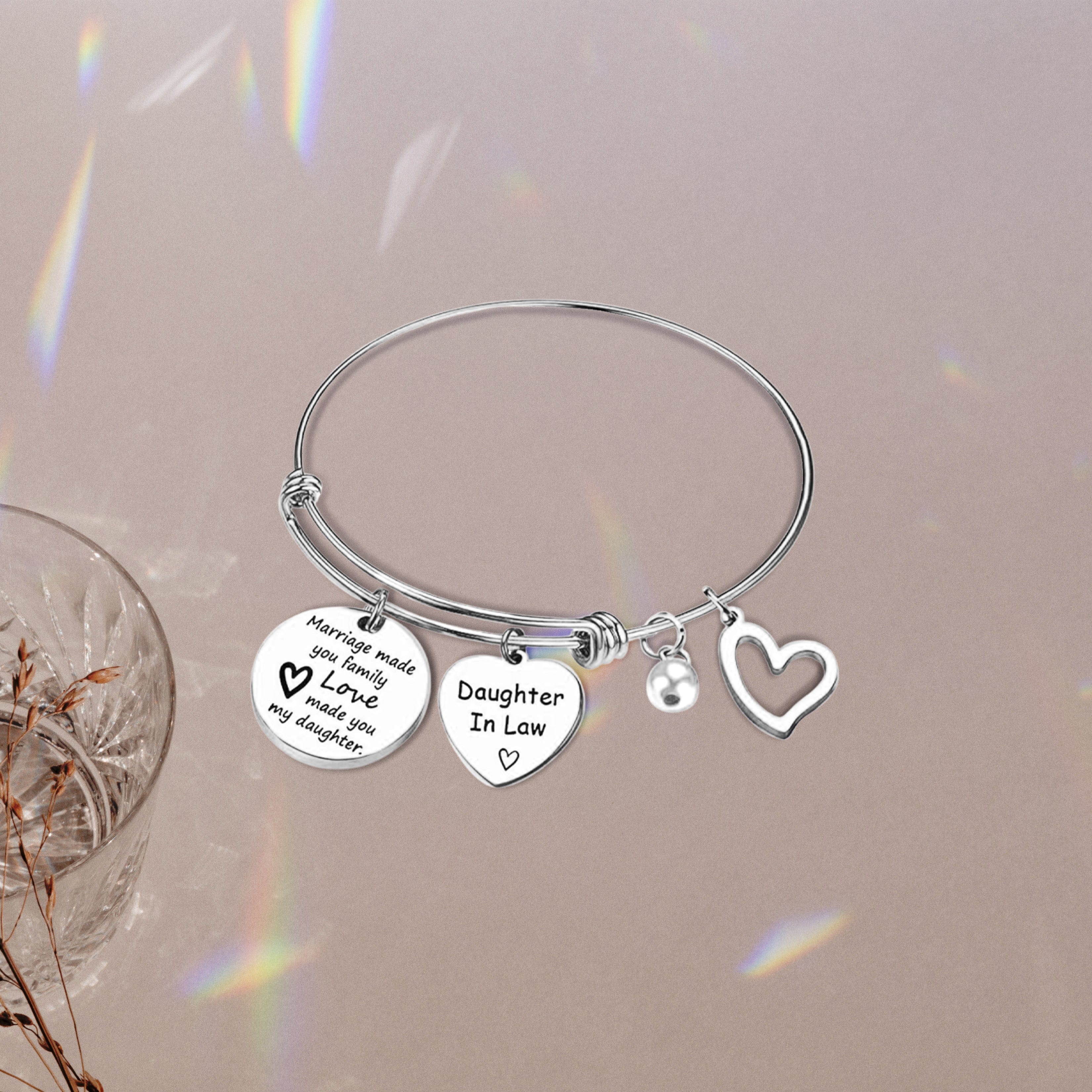 À Ma Belle-Fille | Cadeau Sincère | Bracelet Jonc