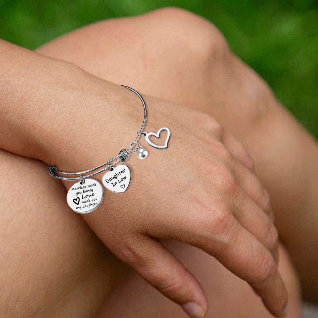 À Ma Belle-Fille | Cadeau Sincère | Bracelet Jonc