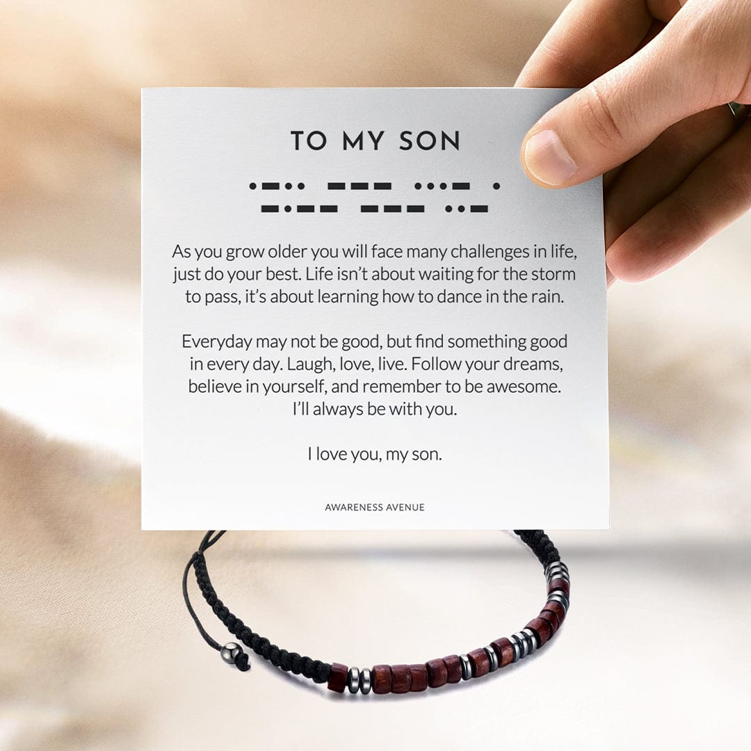 To My Son | I love you | Morse Code Bracelet