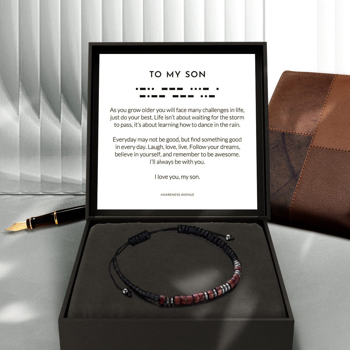 To My Son | I love you | Morse Code Bracelet