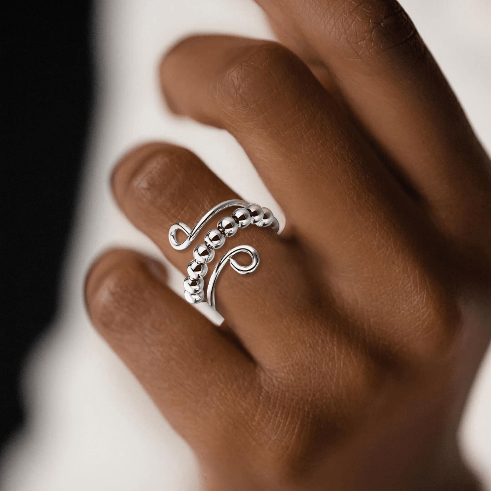 À ma magnifique fille | Chassez votre anxiété | Bague anti-stress S925