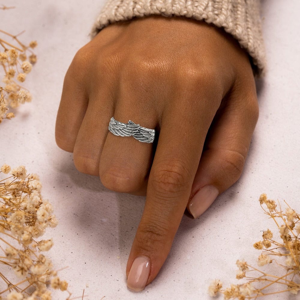 A Symbol of Love and Protection | Guardian Angel Wing Ring