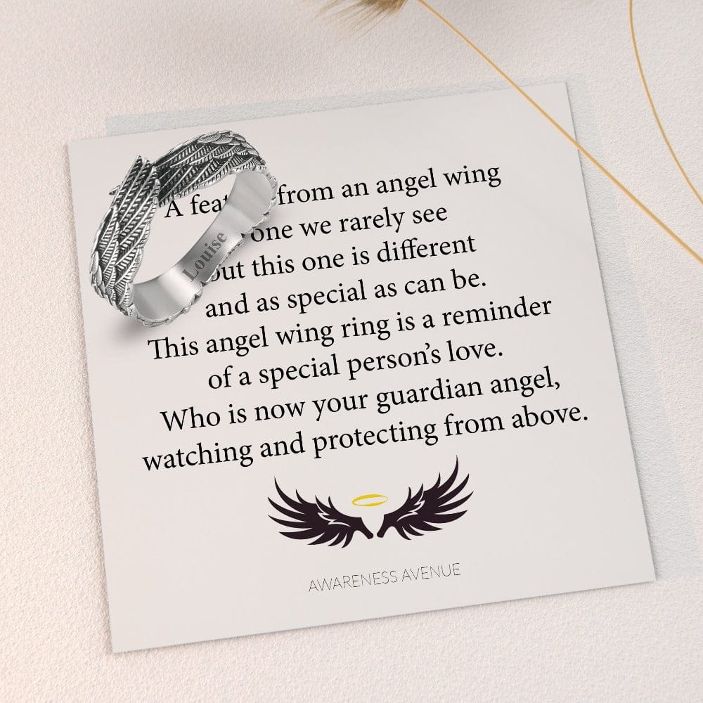 Un symbole d'amour et de protection | Bague Aile d'Ange Gardien