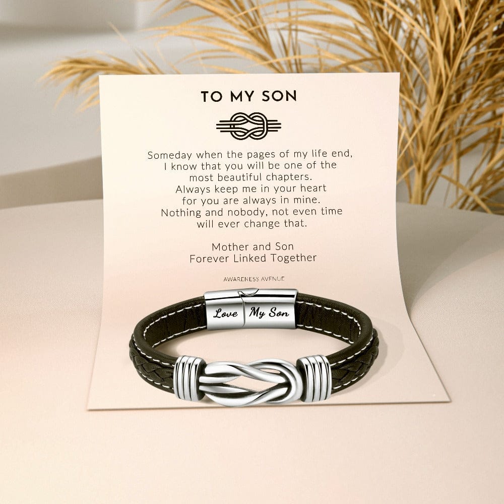 Bracelet Infini Homme 'Mère & Fils' Liés Pour Toujours