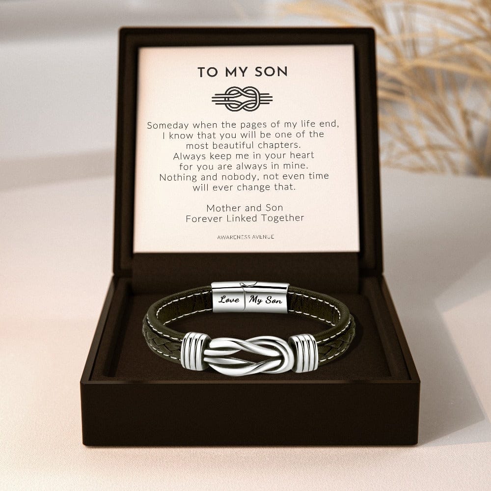 Bracelet Infini Homme 'Mère & Fils' Liés Pour Toujours