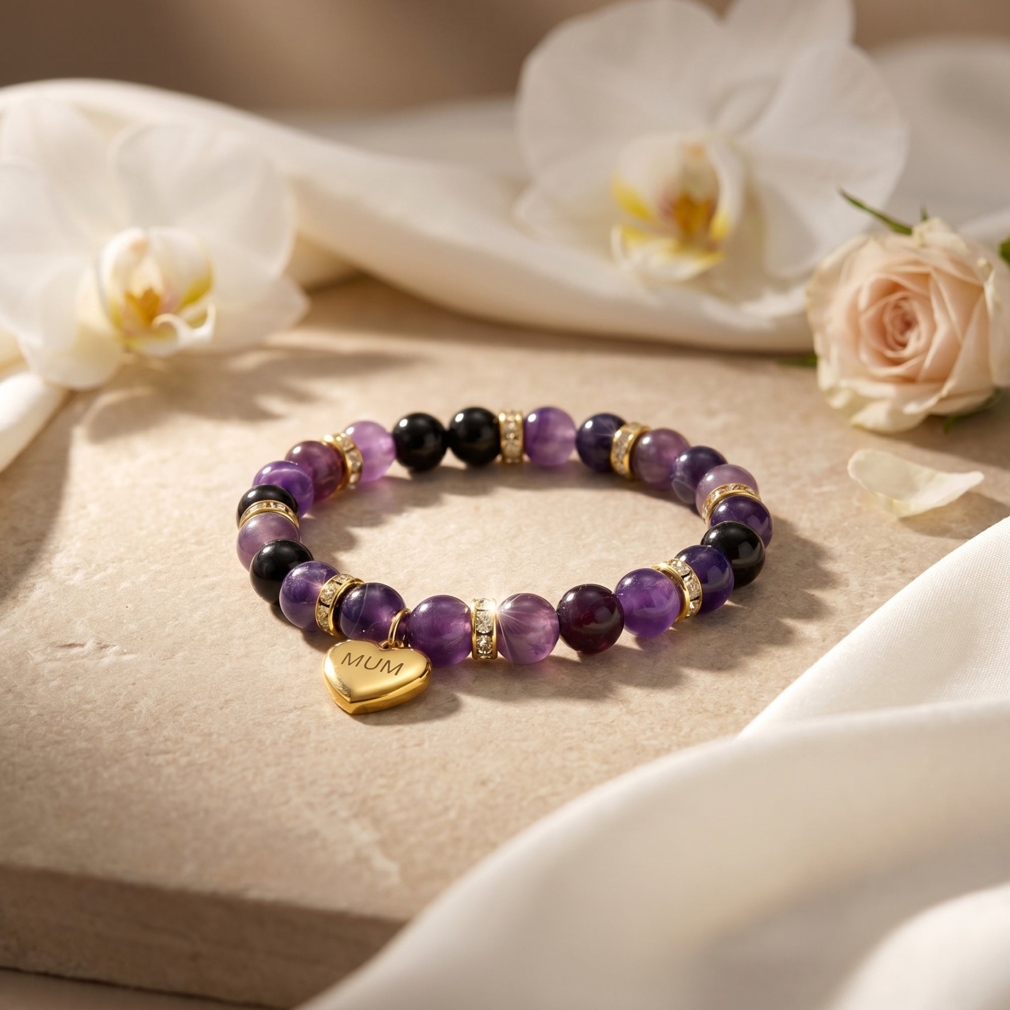 The Devoted Mama Amethyst Bracelet