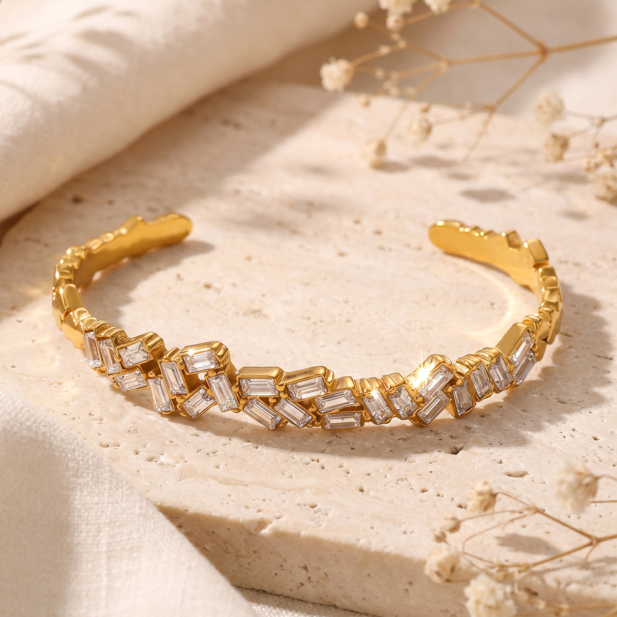 Das Baguette-Zickzack-Armband