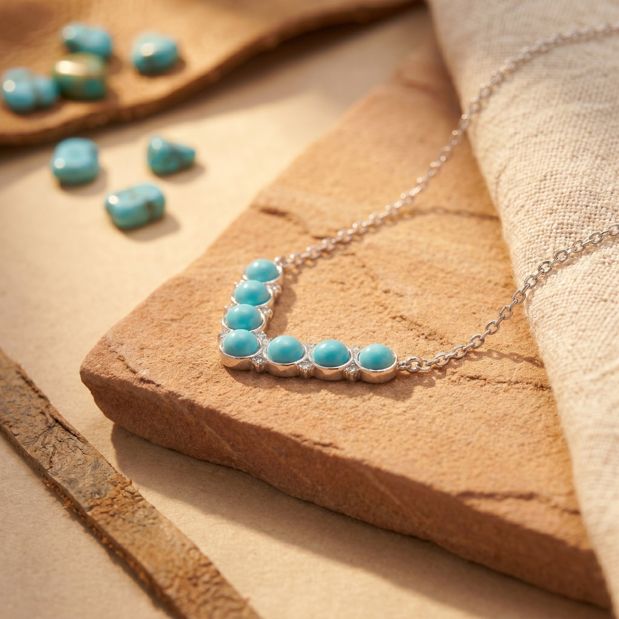 The Mojave Sky Turquoise Necklace