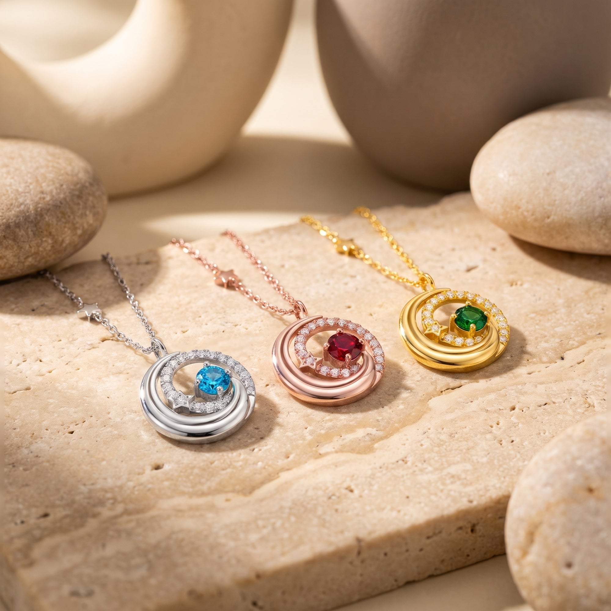 The Selene Crescent Necklace
