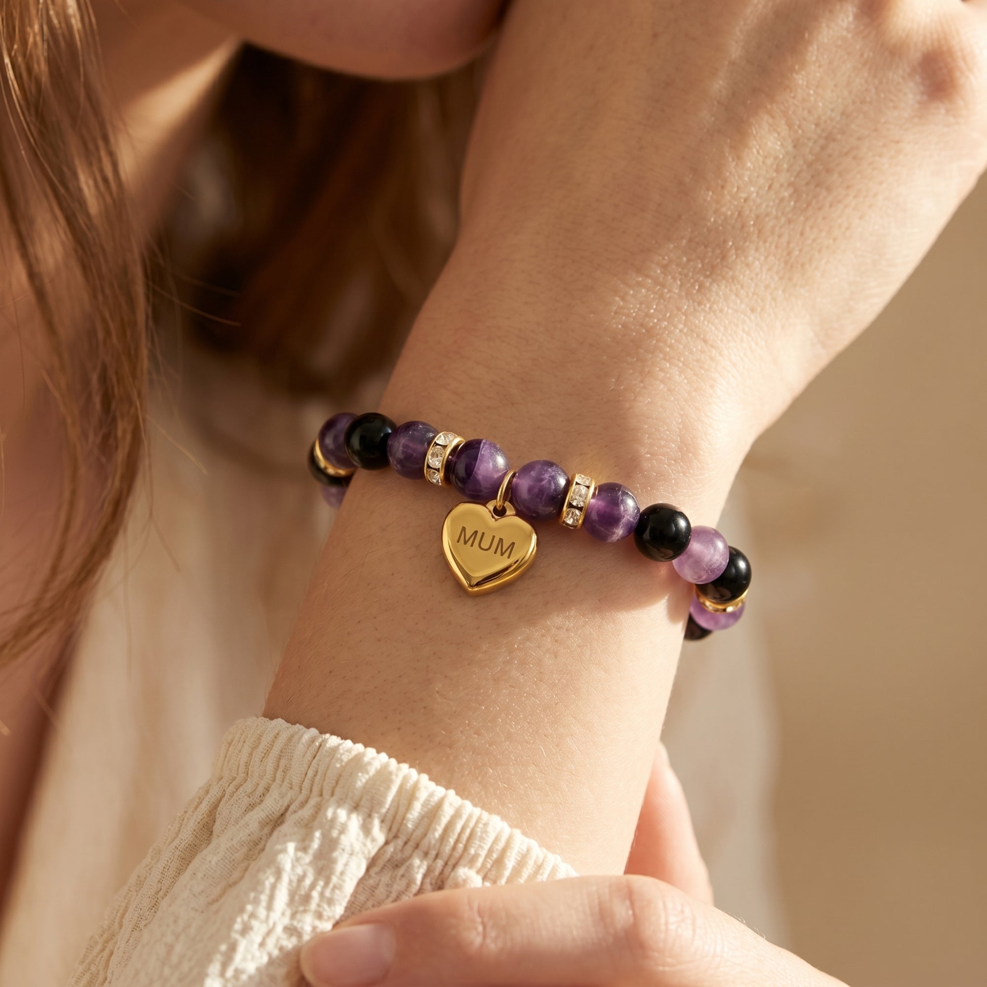 The Devoted Mama Amethyst Bracelet