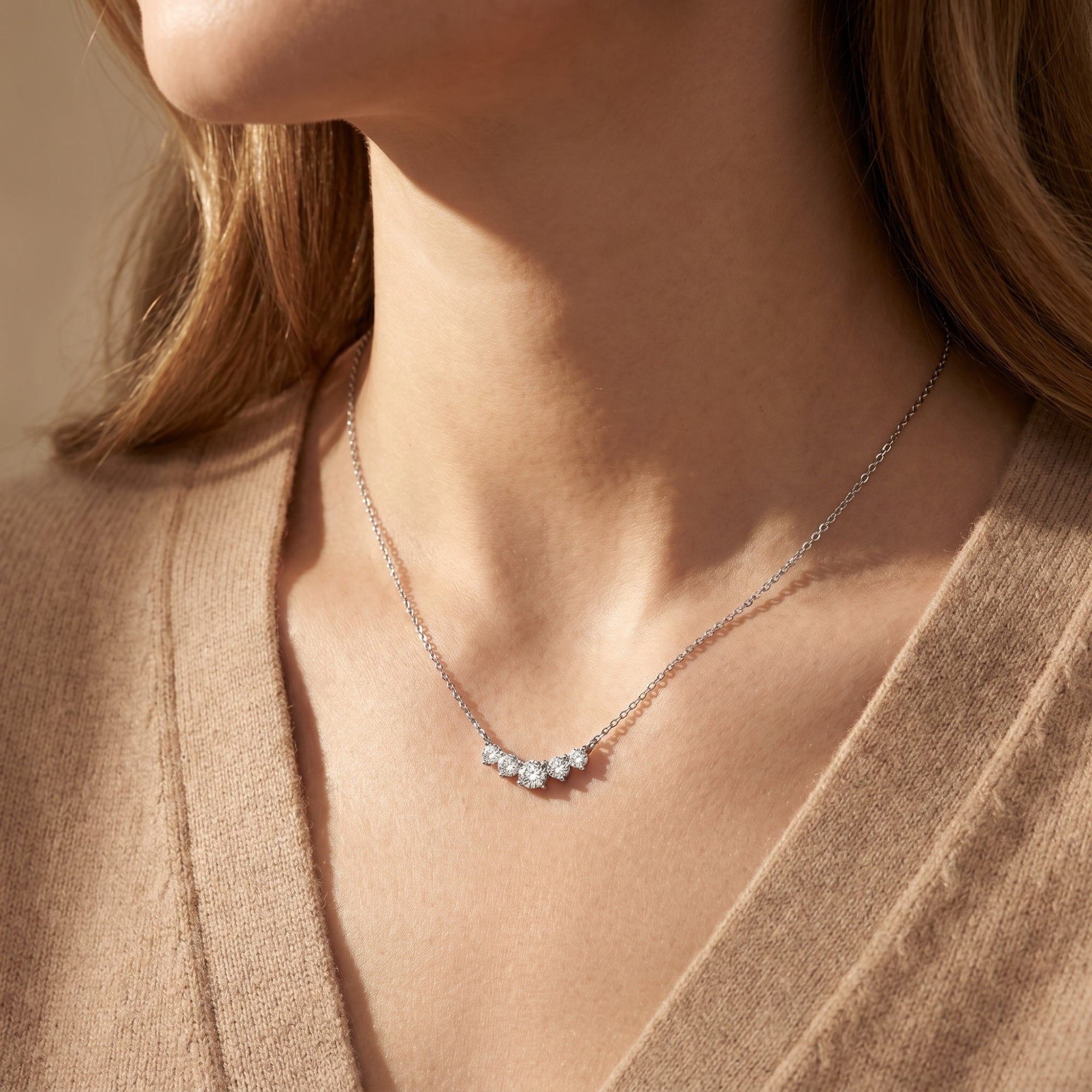 The Antonella Moissanite Pendant Necklace