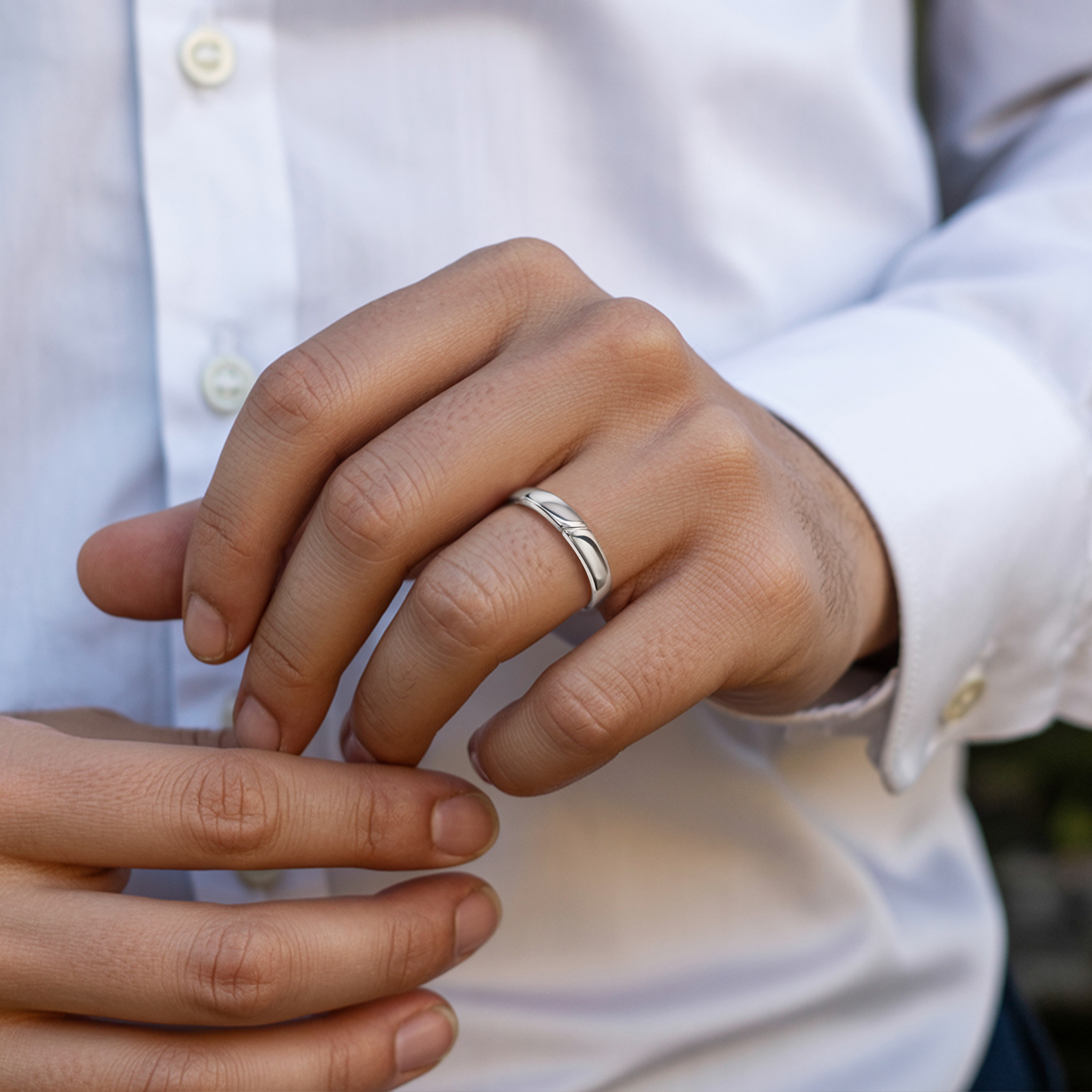 The Wave-Groove Couples Rings - View 5