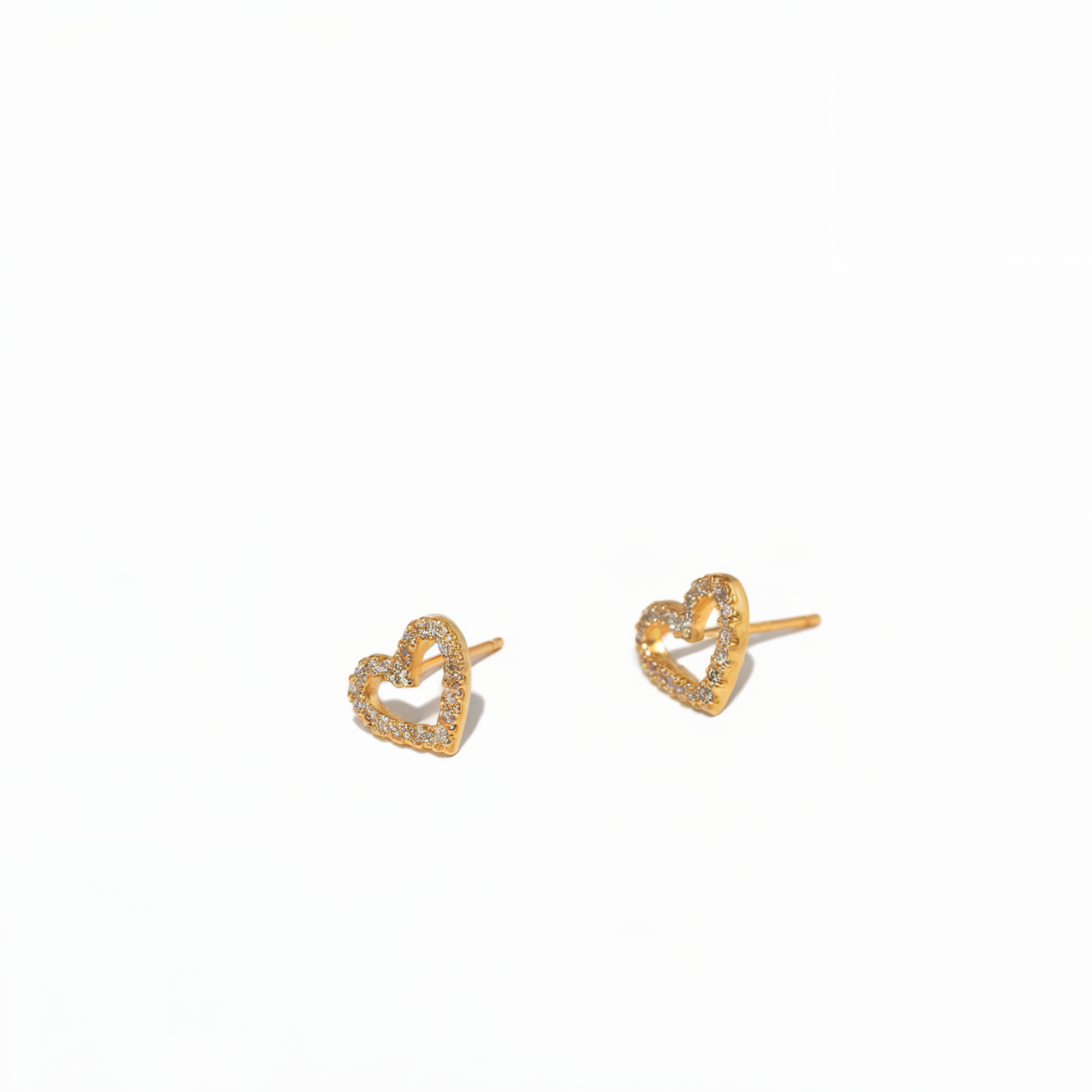 Boucles d'oreilles classiques cœur argent