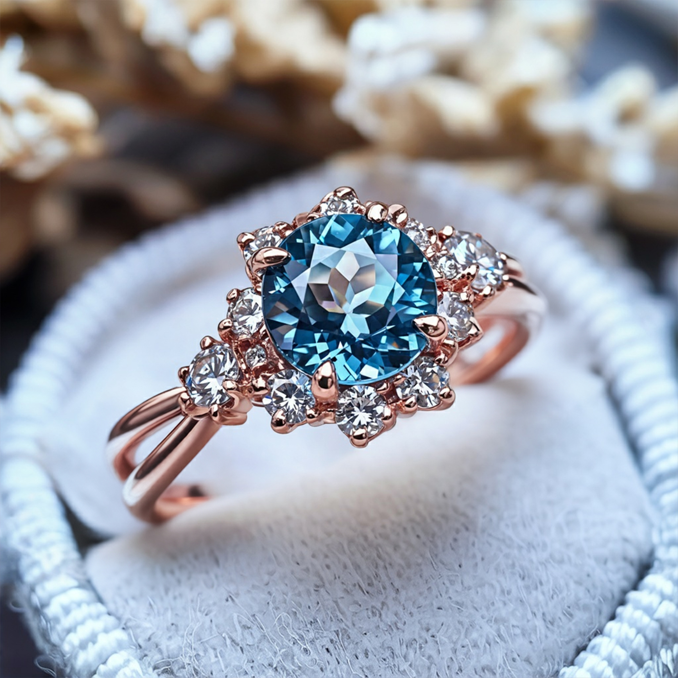 La Bague Moissanite Bethany - Anneau Fendu