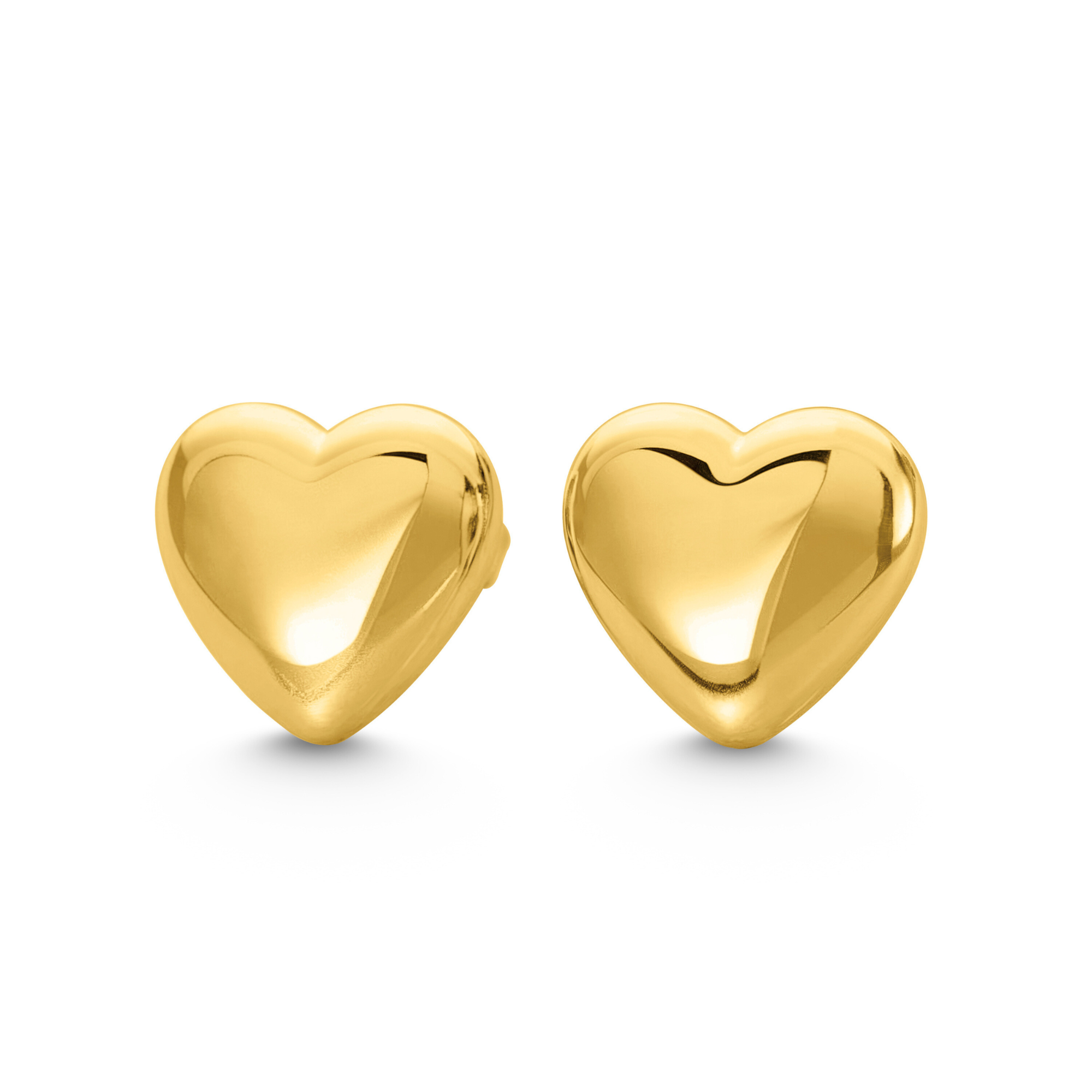 Boucles d'oreilles cœur gonflé