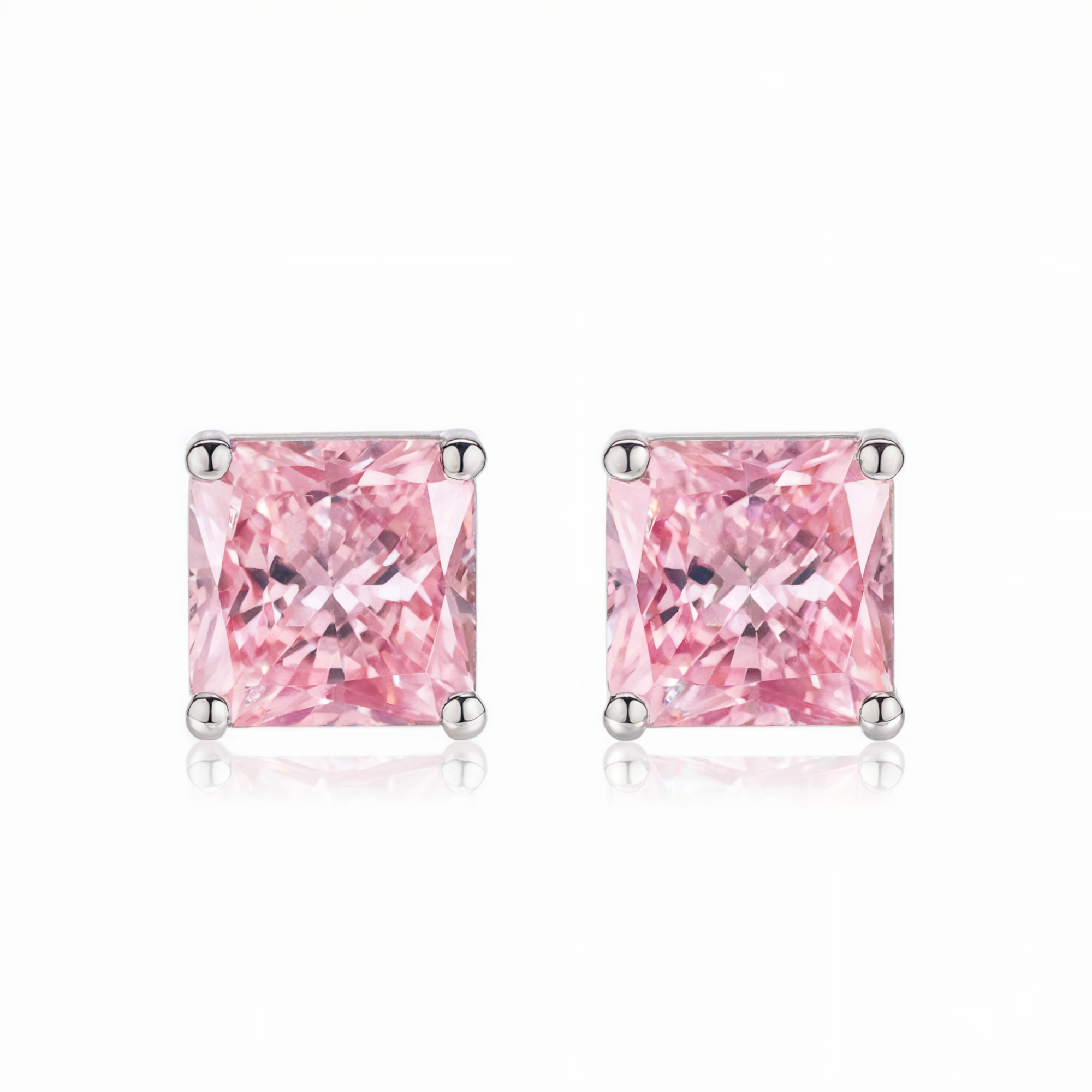 Boucles d'oreilles princesse rose blush