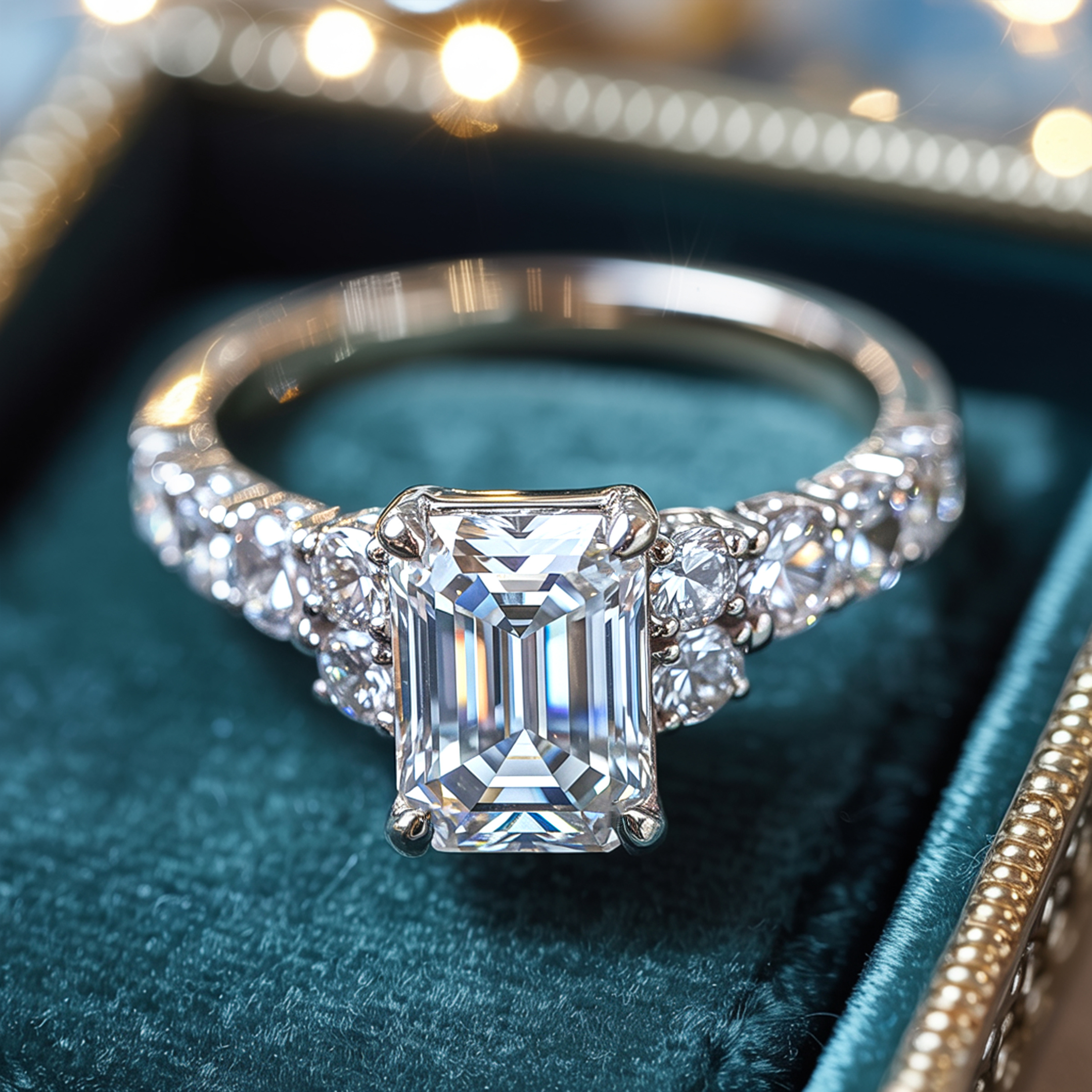 La bague Adelina Rae en or blanc 18 carats