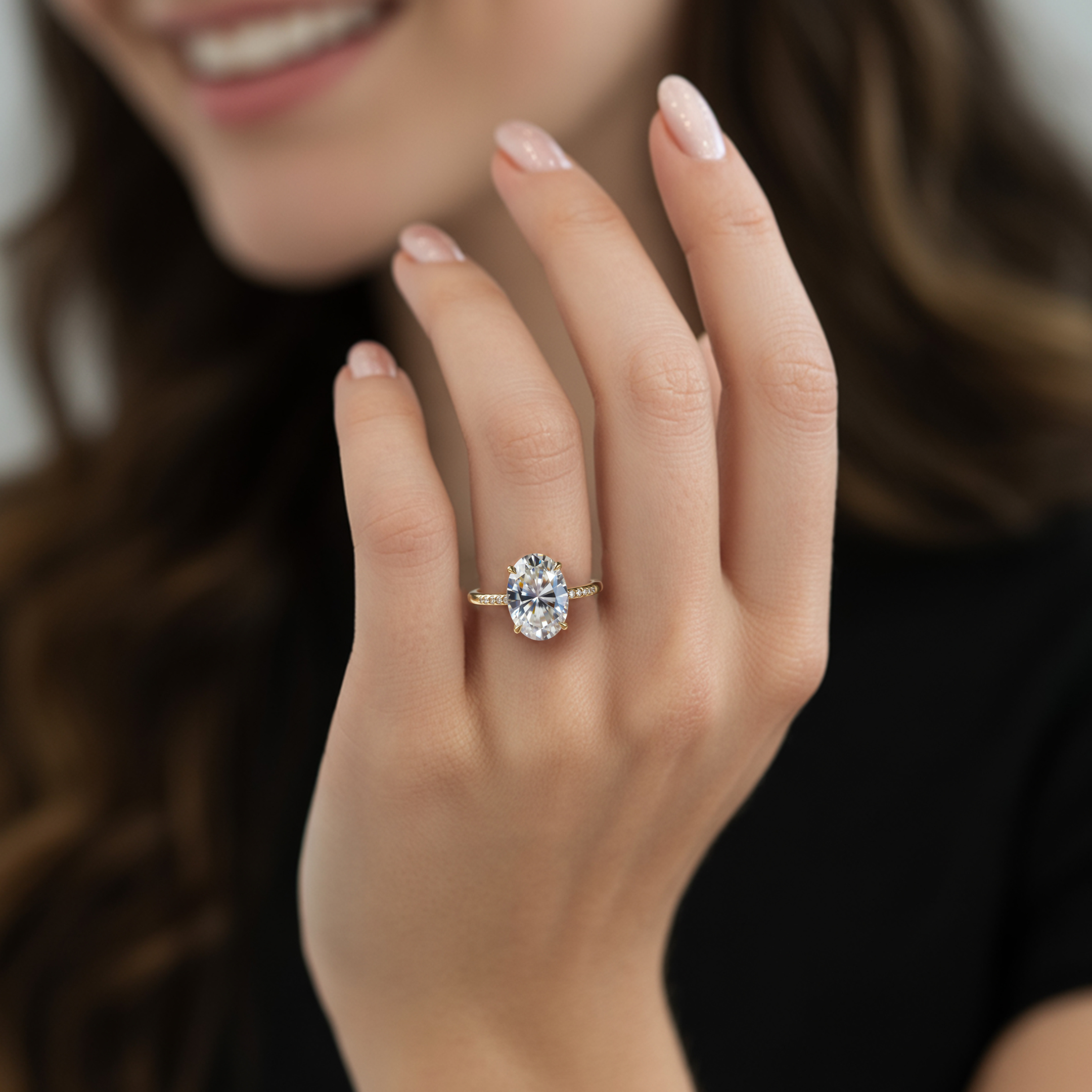 The Opaline 3CT Moissanite Ring