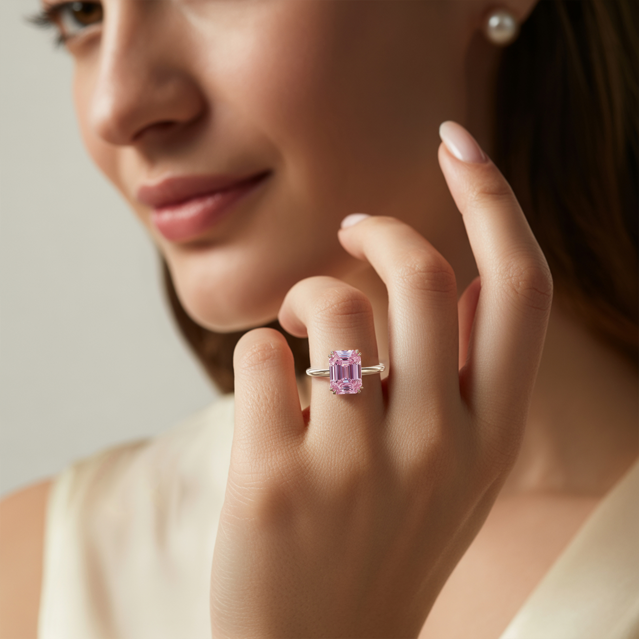 La Camilla - Bague Solitaire Moissanite