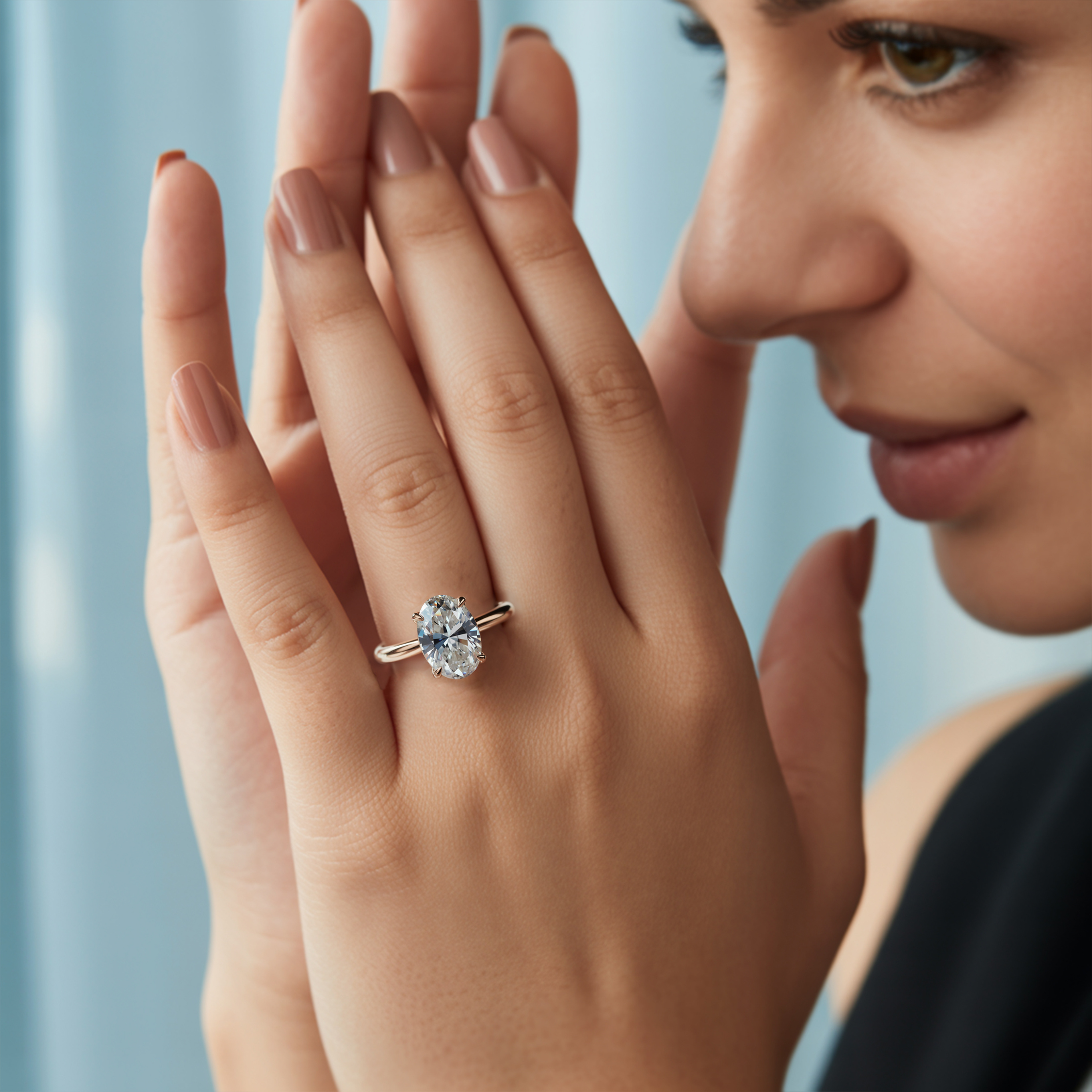 La Opaline - Bague Solitaire Moissanite