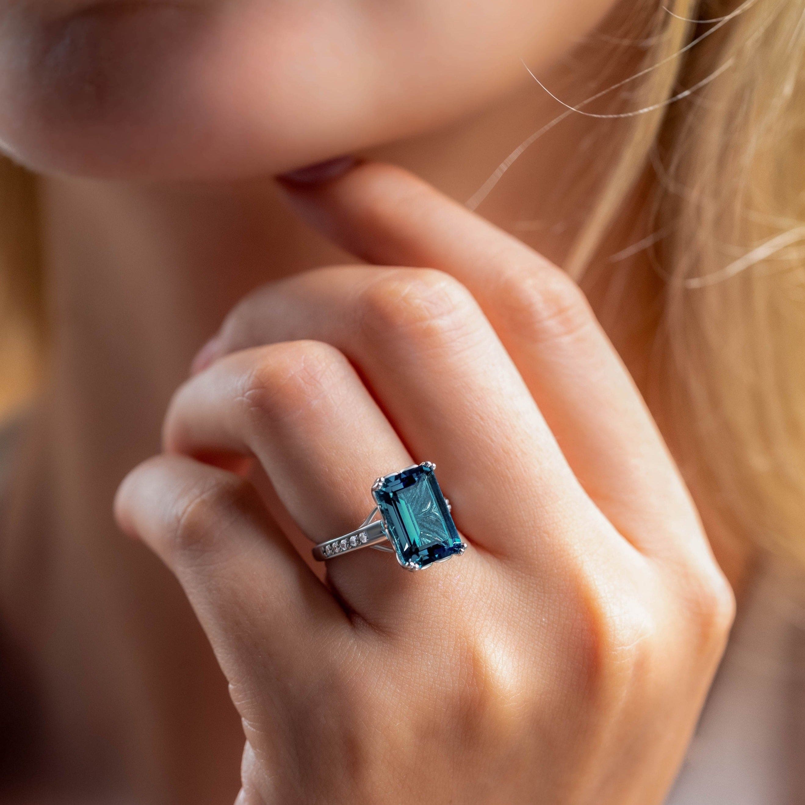 Le Rêve Azur | Moissanite