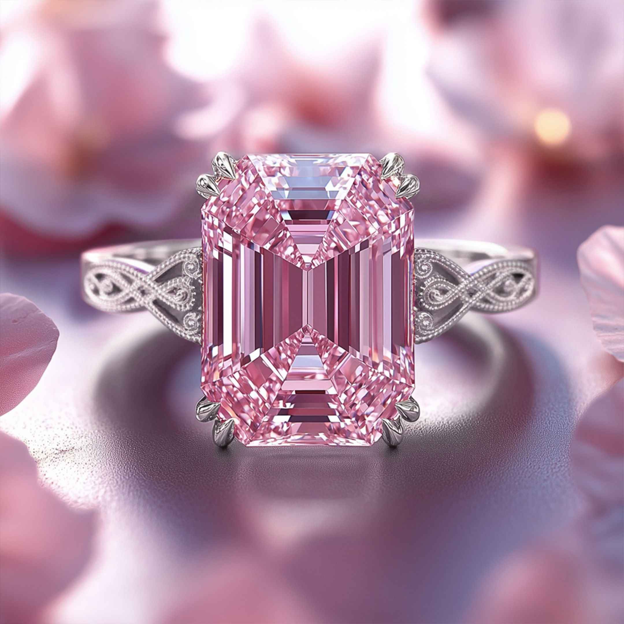 The Camilla - Vintage Moissanite Ring