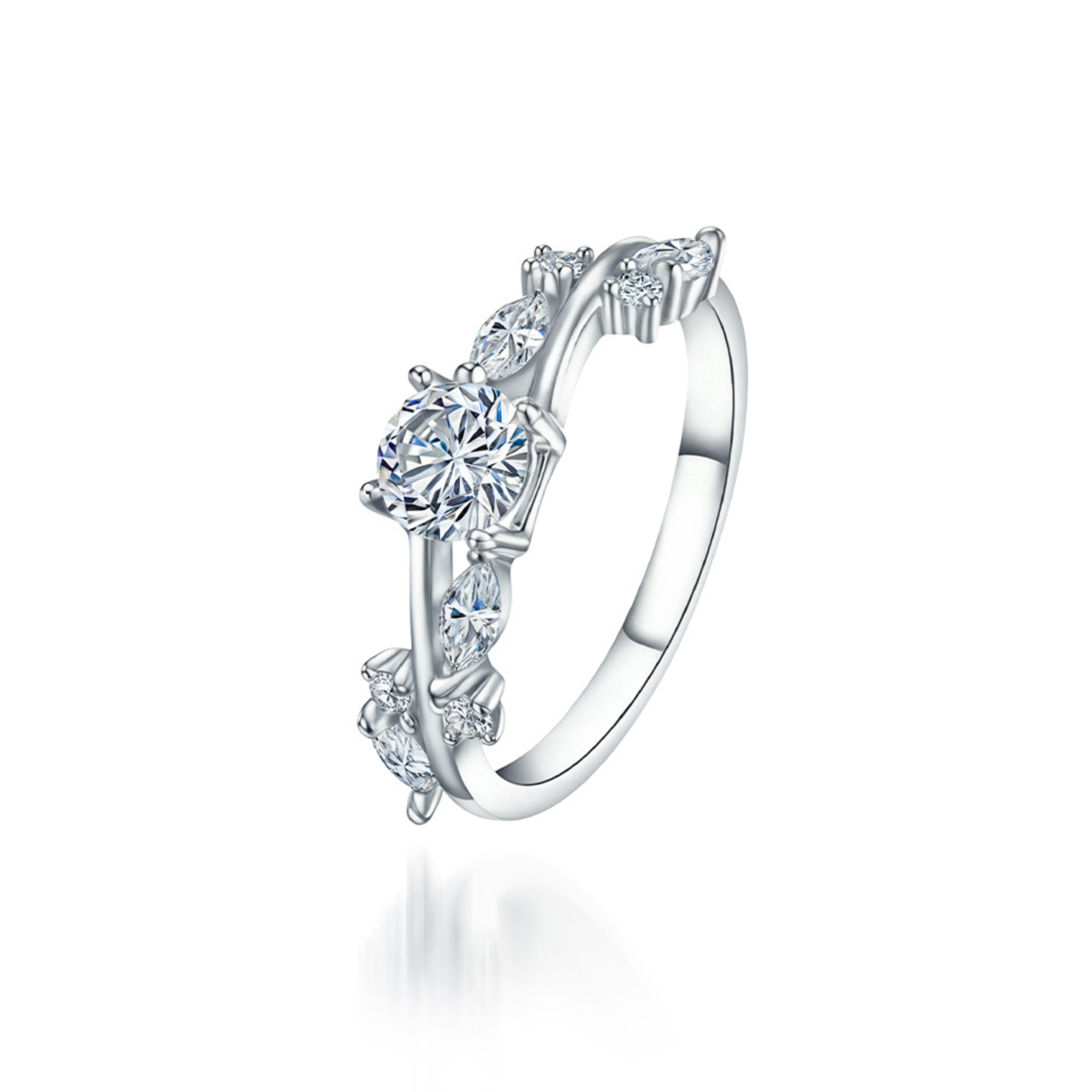 Bague Vigne Moissanite Vintage