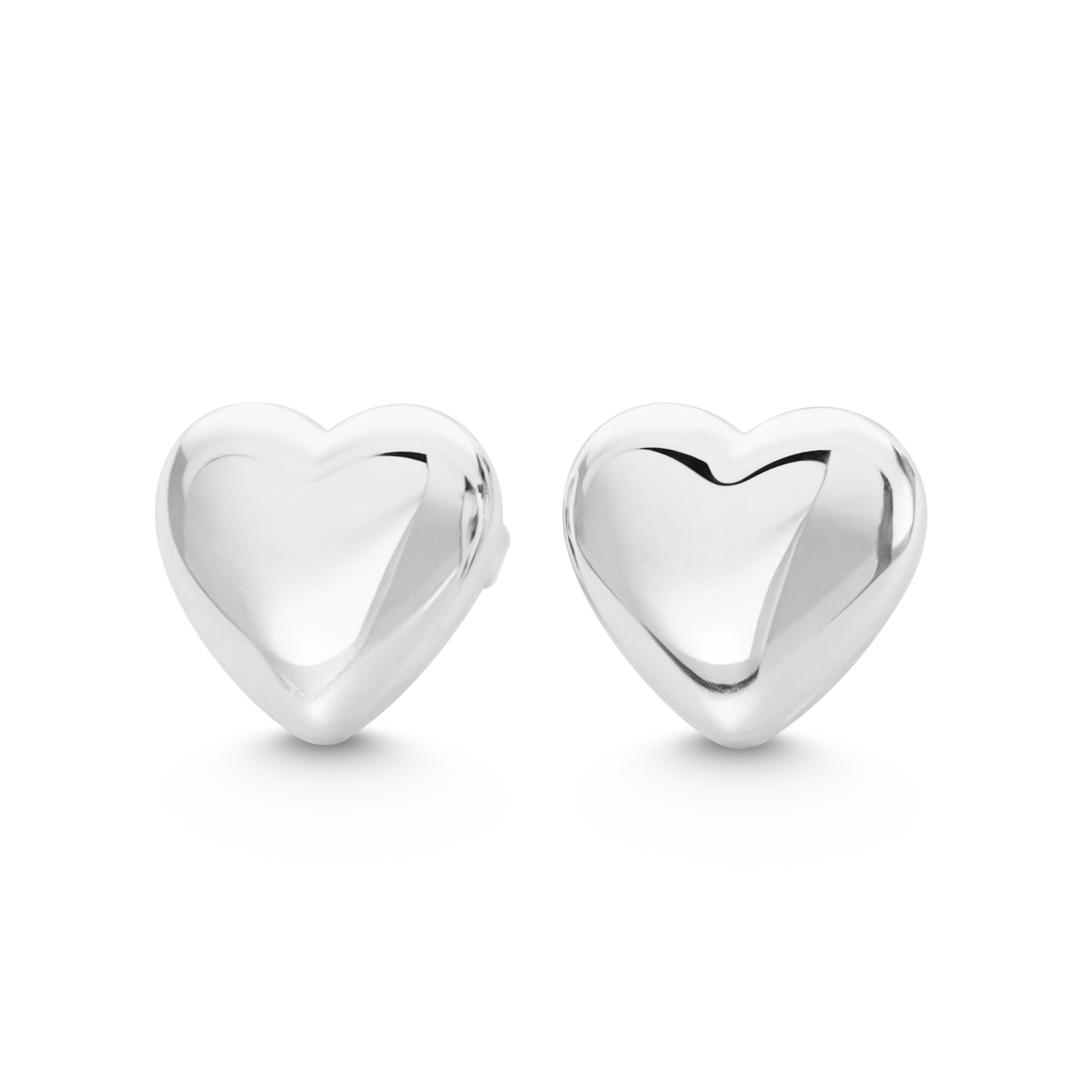 Boucles d'oreilles cœur gonflé