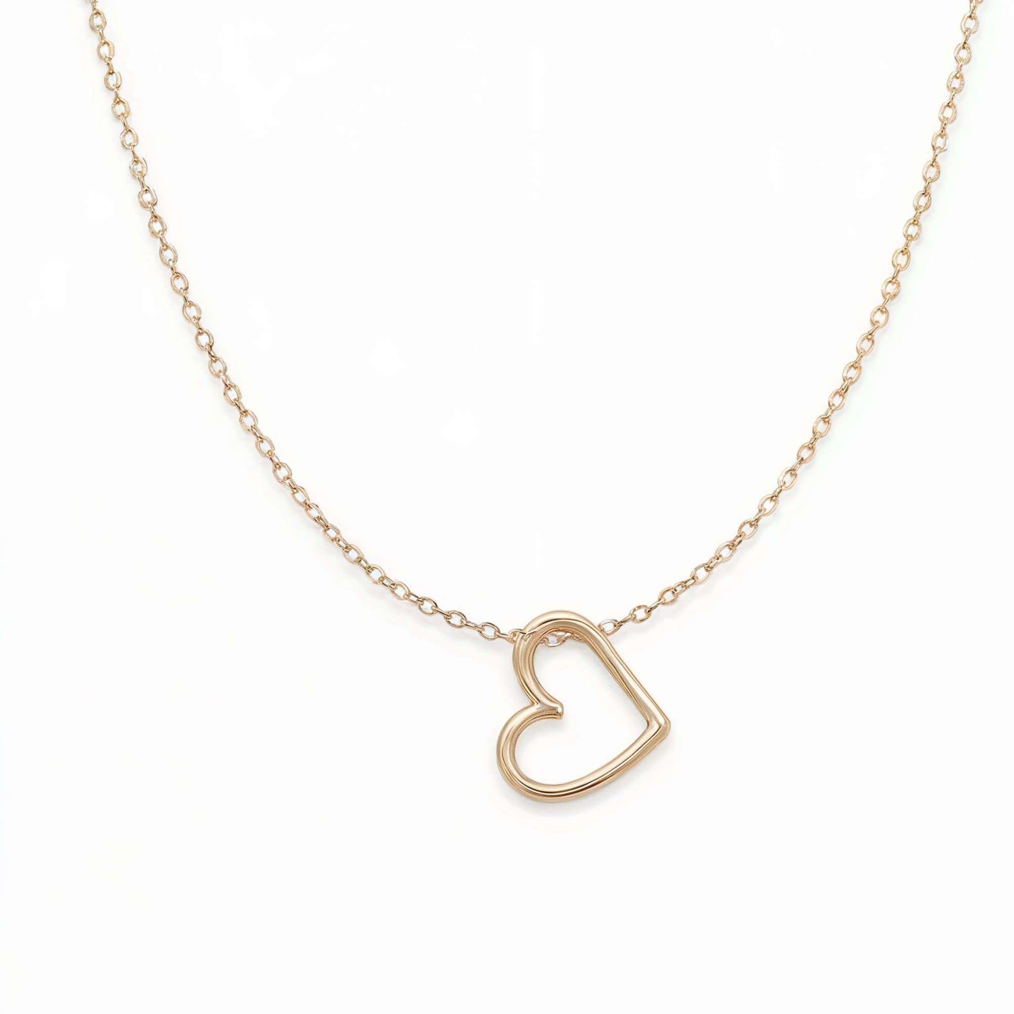 Collier Coeur Ouvert Or