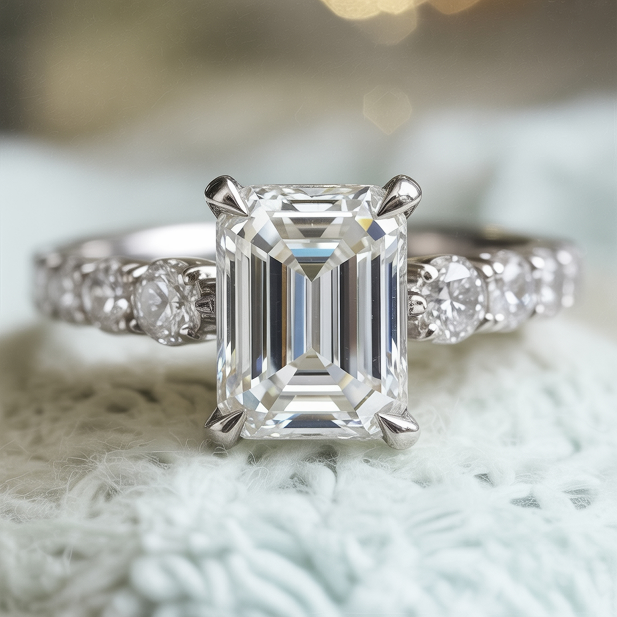 The Celestine - Emerald Cut