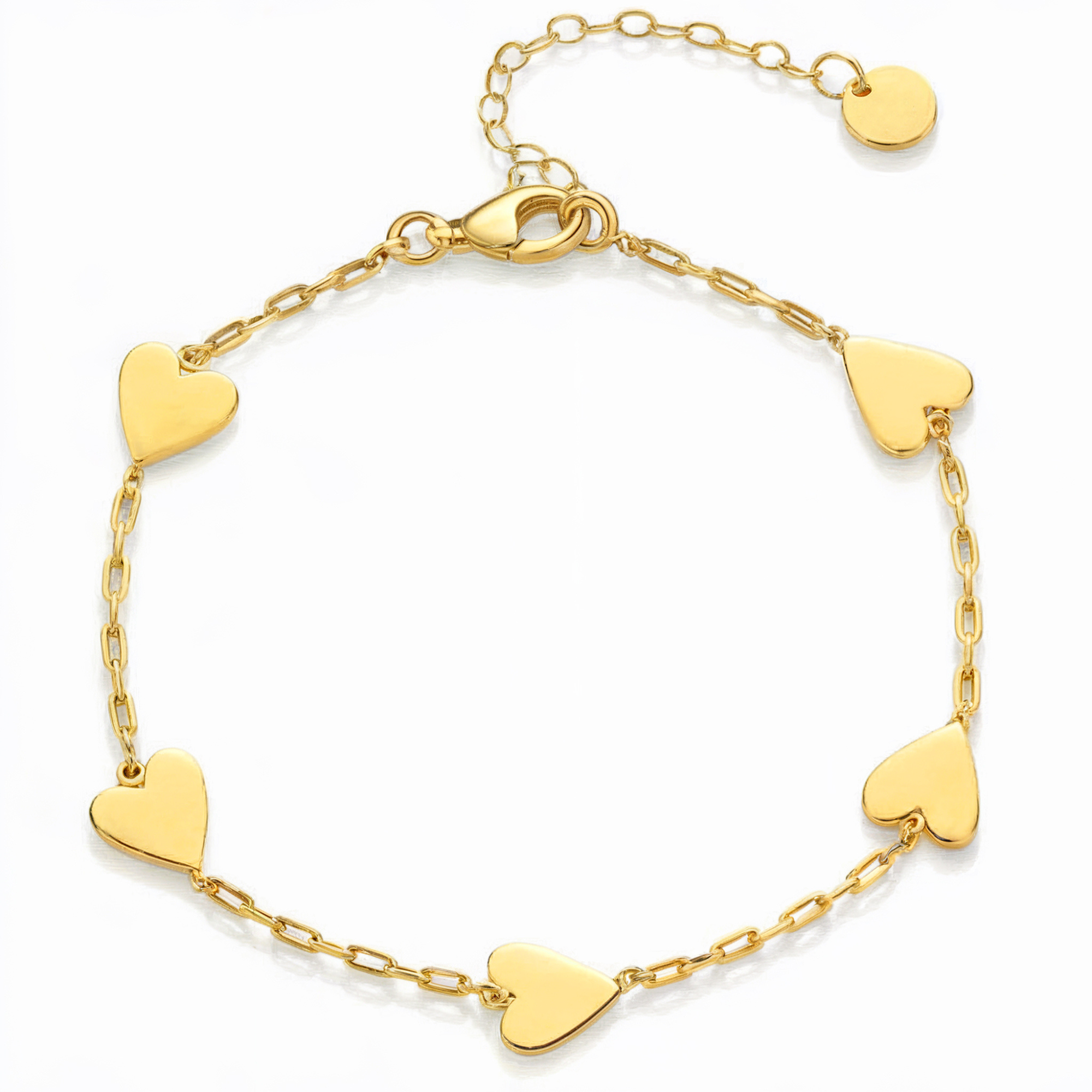 Bracelet Argent Breloque Cœur Délicat