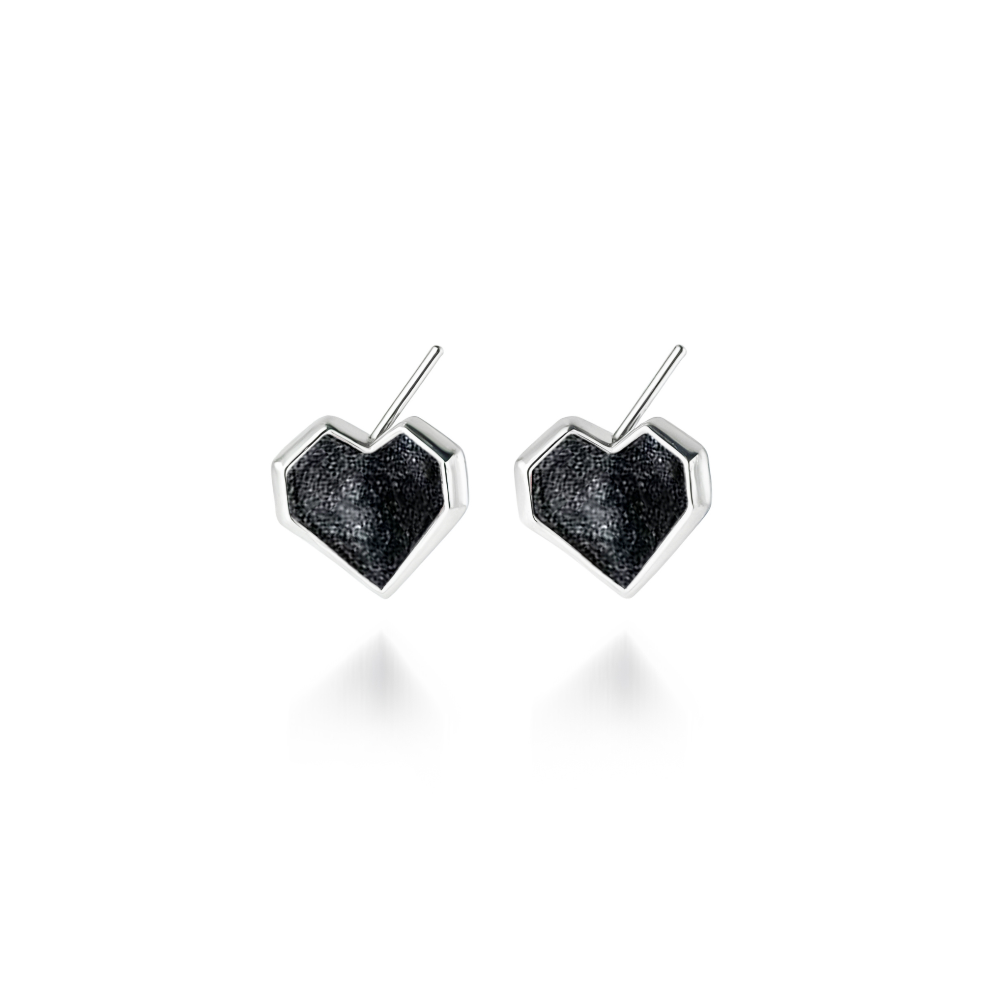 Boucles d'oreilles mini cœur rose