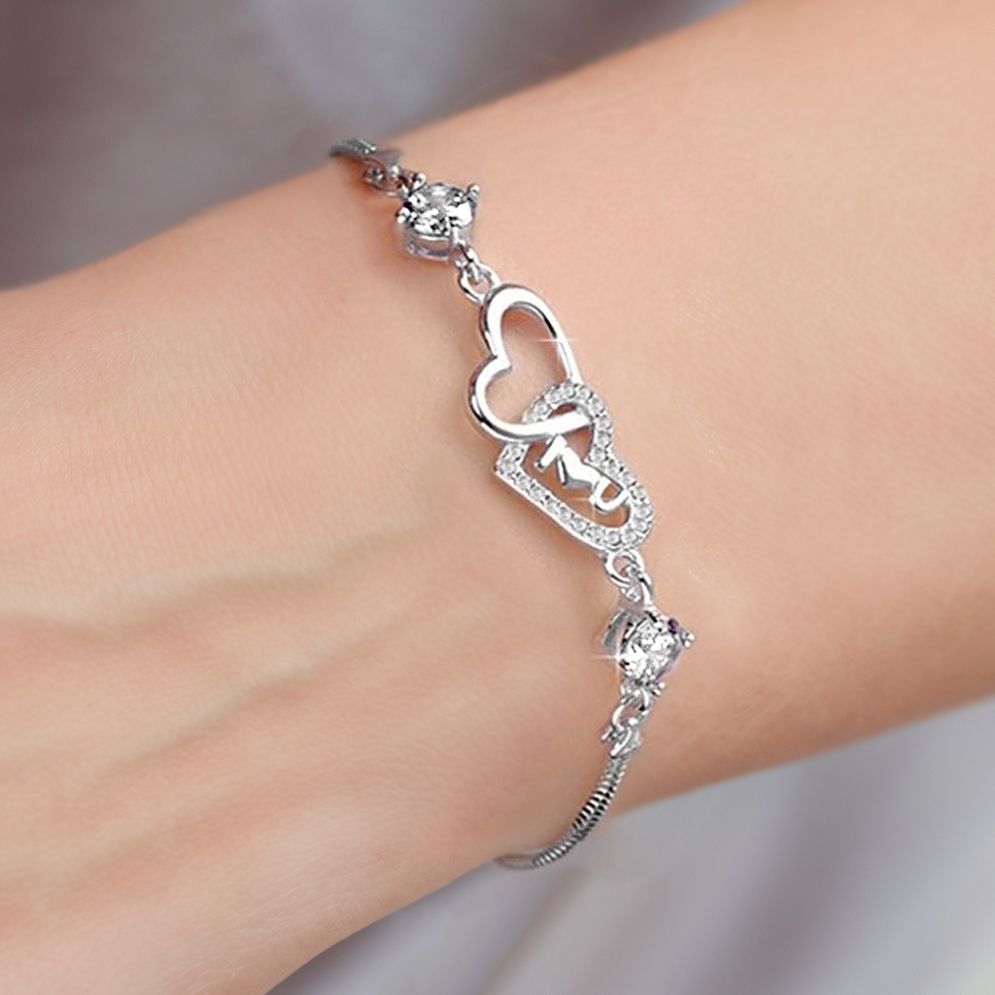 Bracelet Cœur Entrelacé