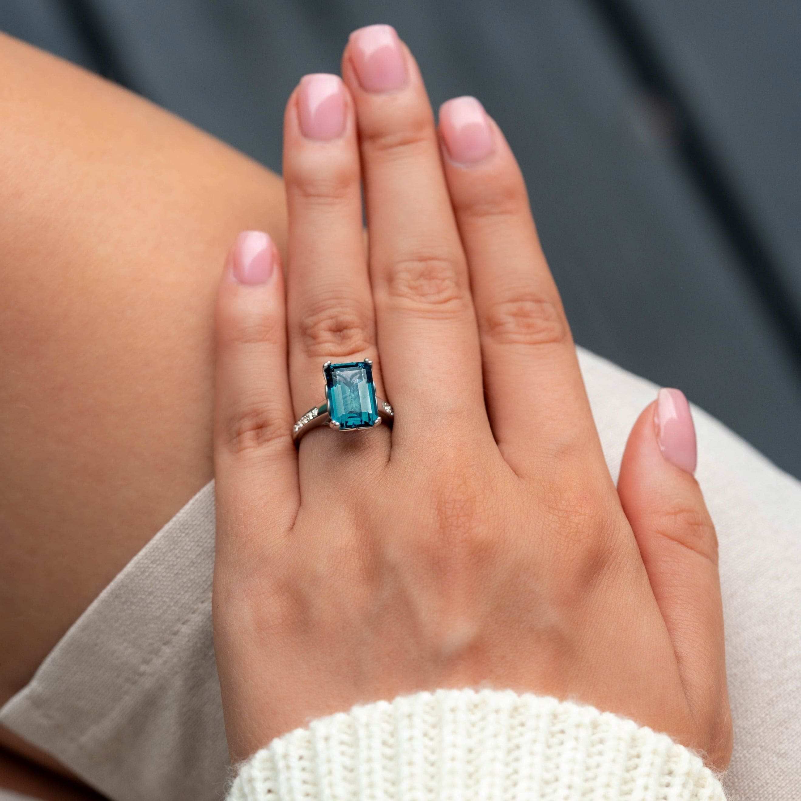 Le Rêve Azur | Moissanite