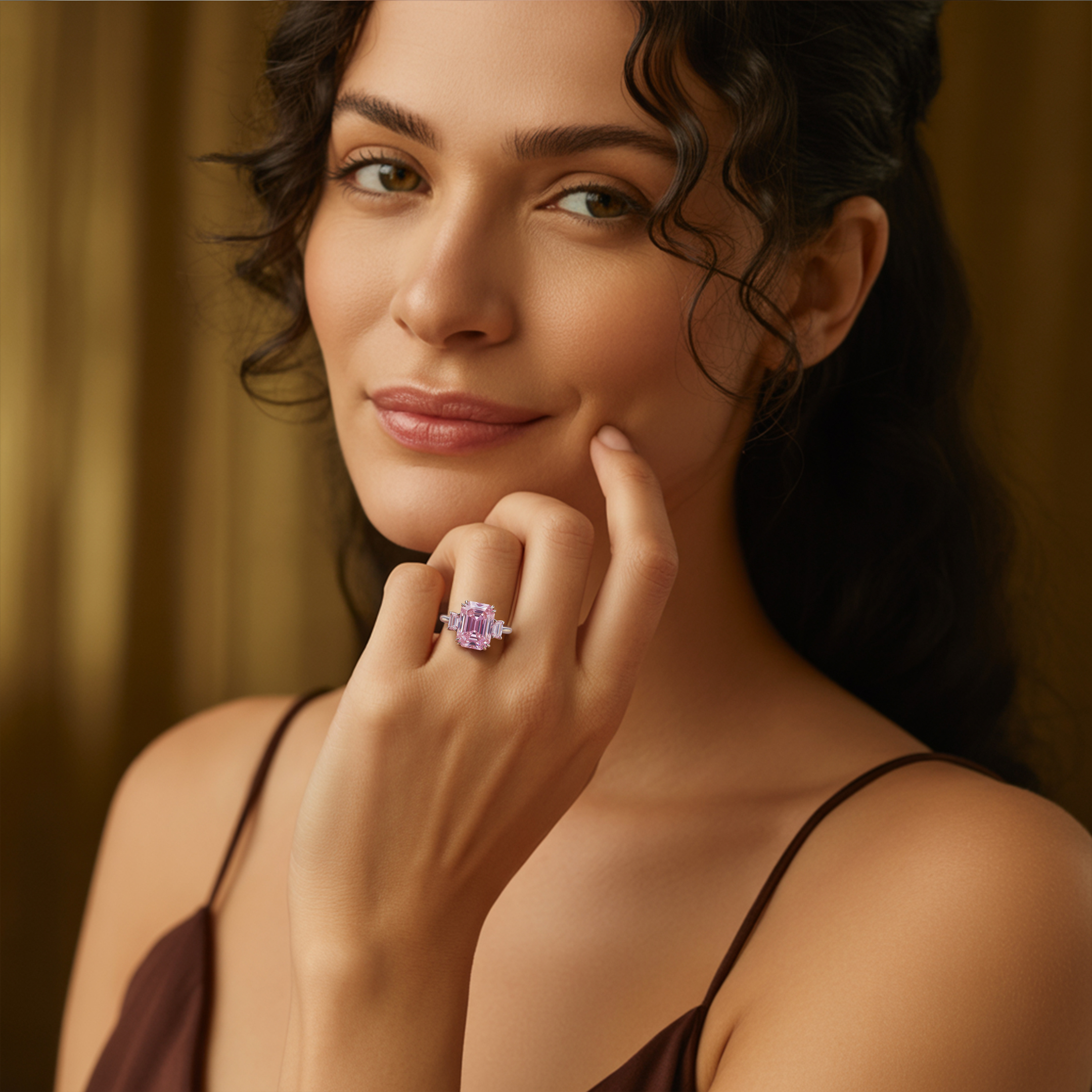 La Camilla - Bague Moissanite Trois Pierres