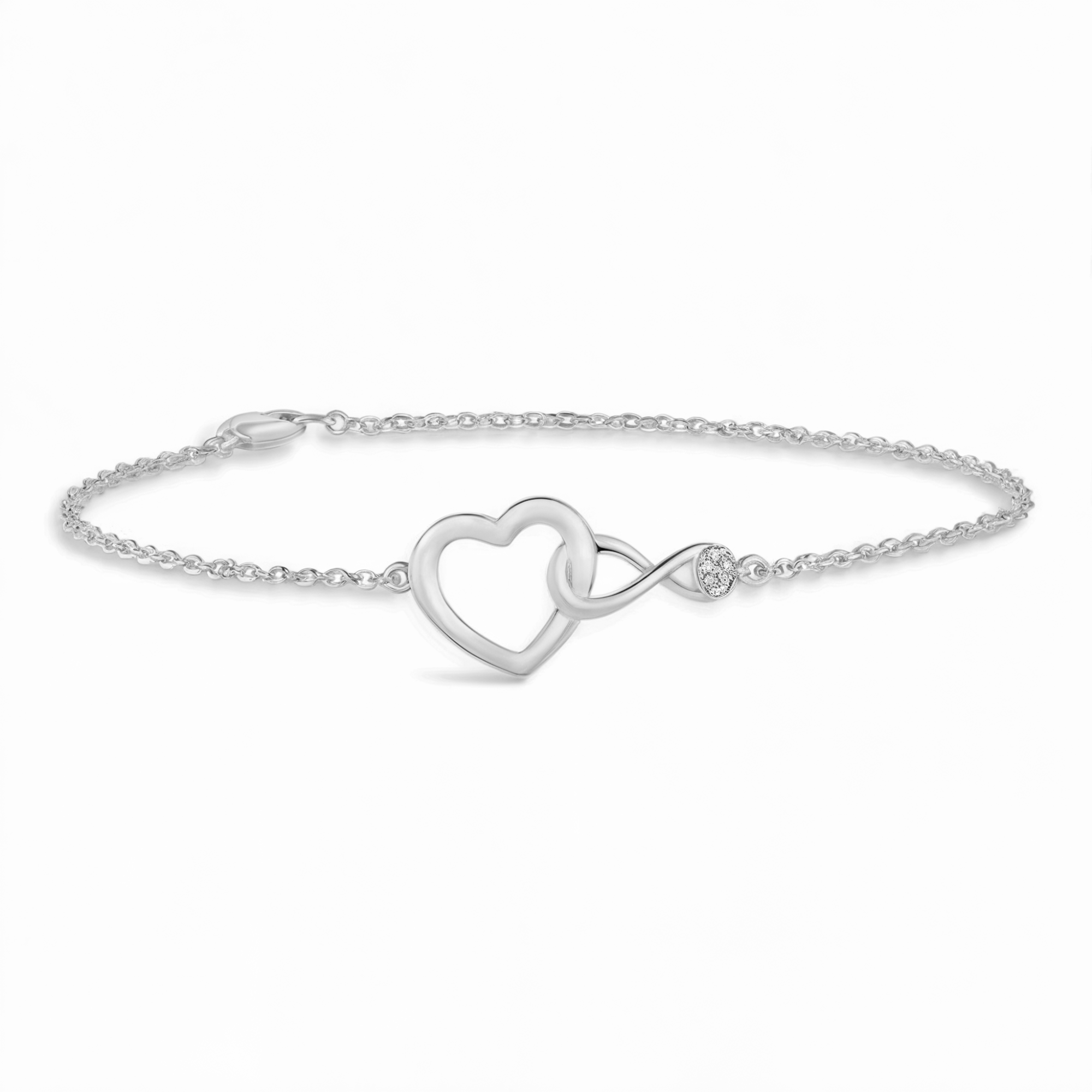Bracelet Cœur Infini Entrelacé