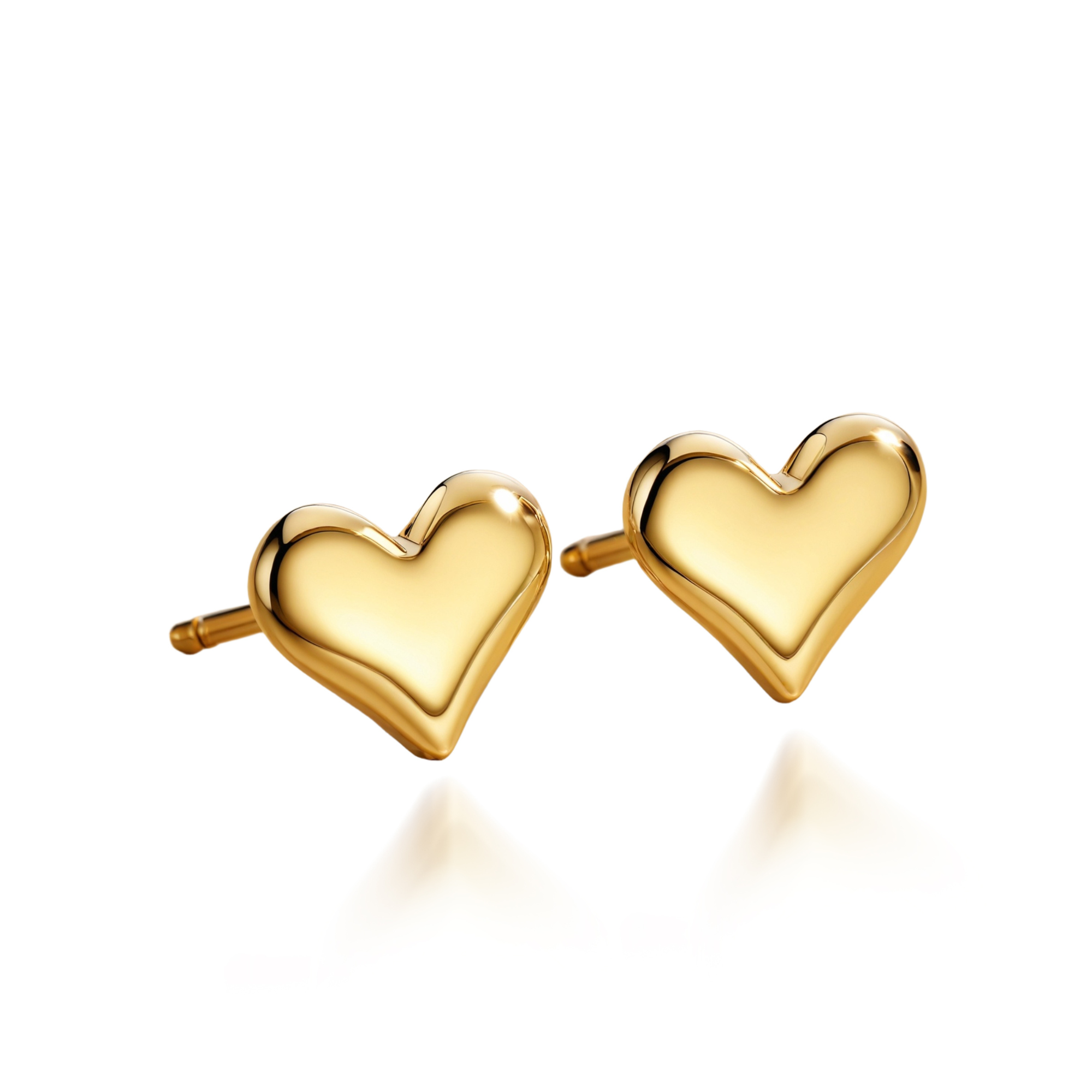 Clous d'oreilles mini cœur intemporels