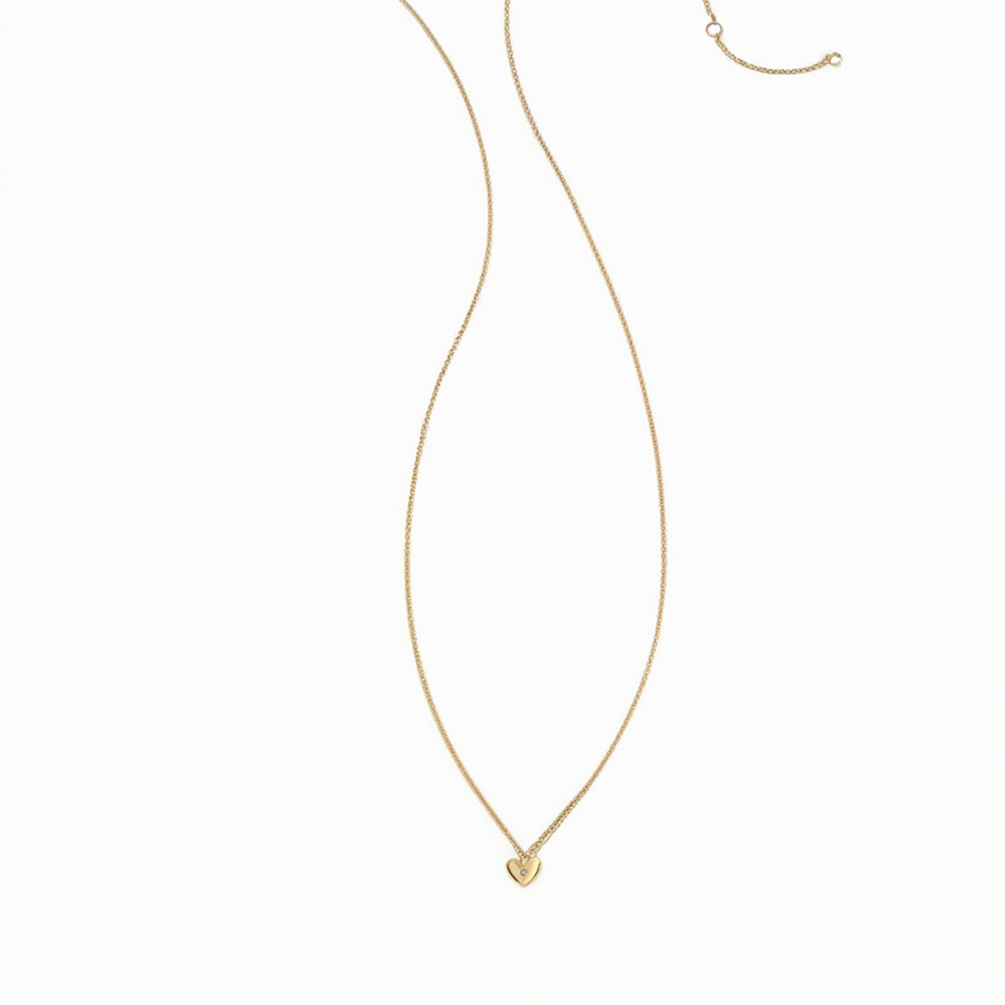 Le Mini Collier Coeur Diamant "Love"