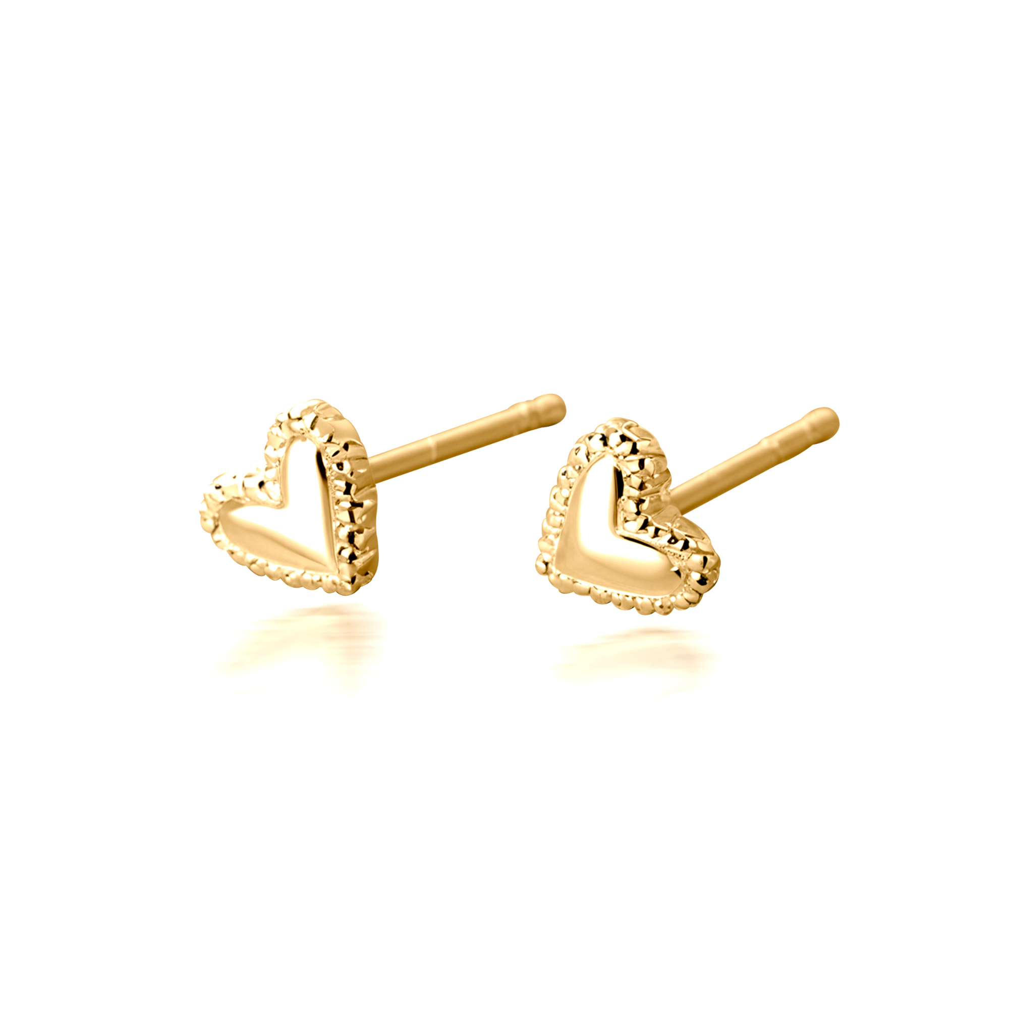 Boucles d'oreilles minimalistes cœur délicates