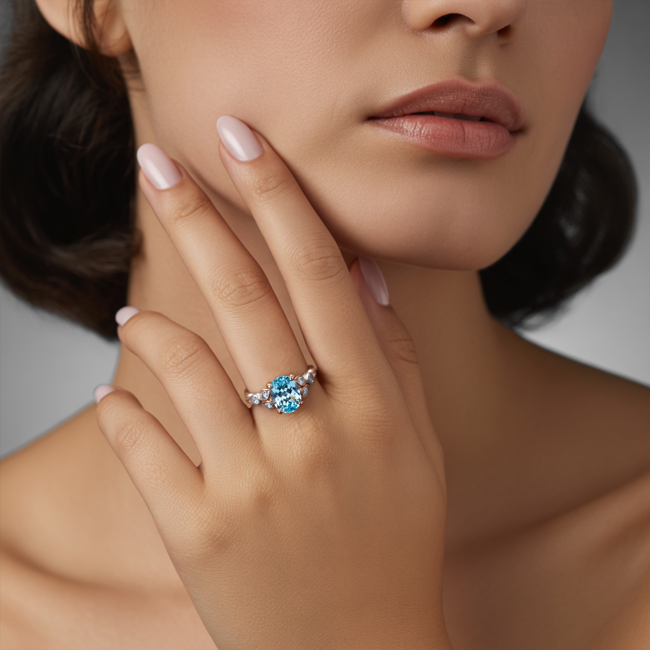 The Katalina Oval Cut Moissanite Ring
