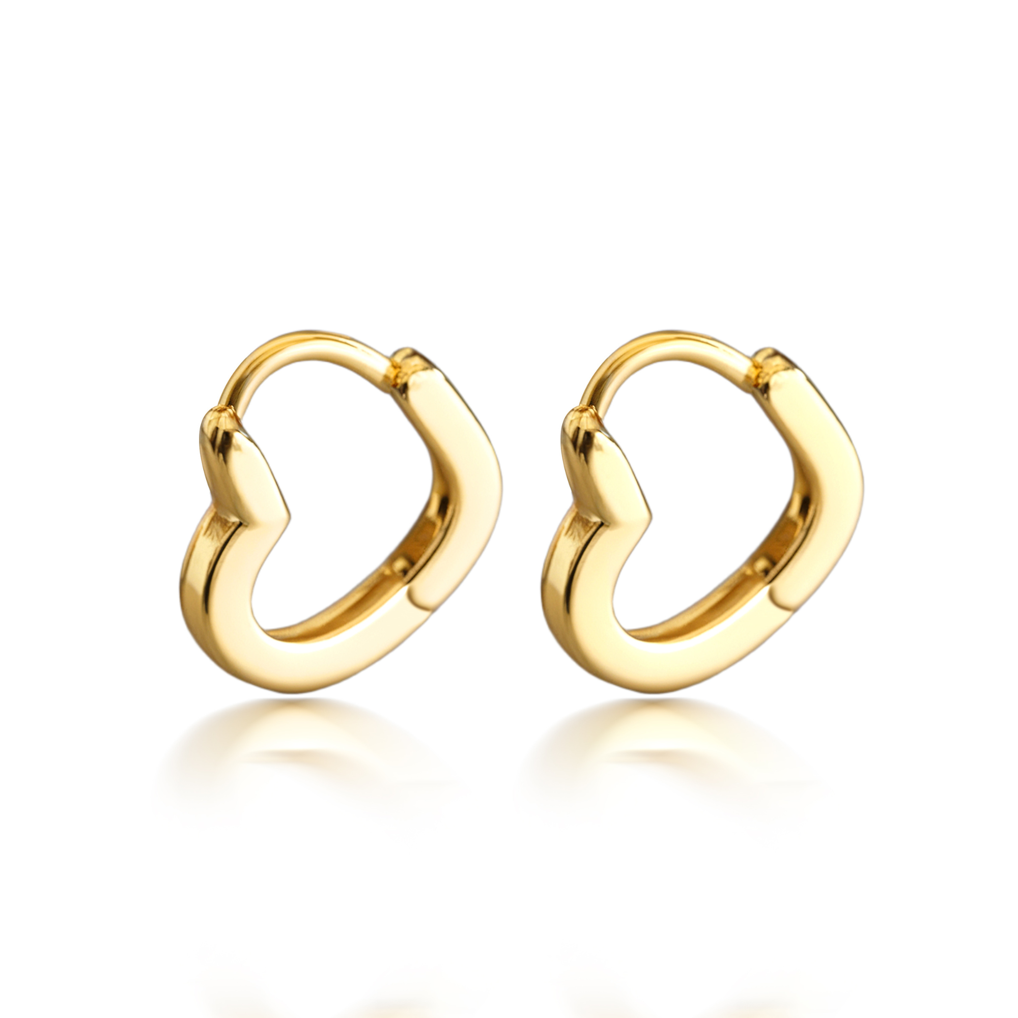 Mini Boucles d'Oreilles Cœur Huggie