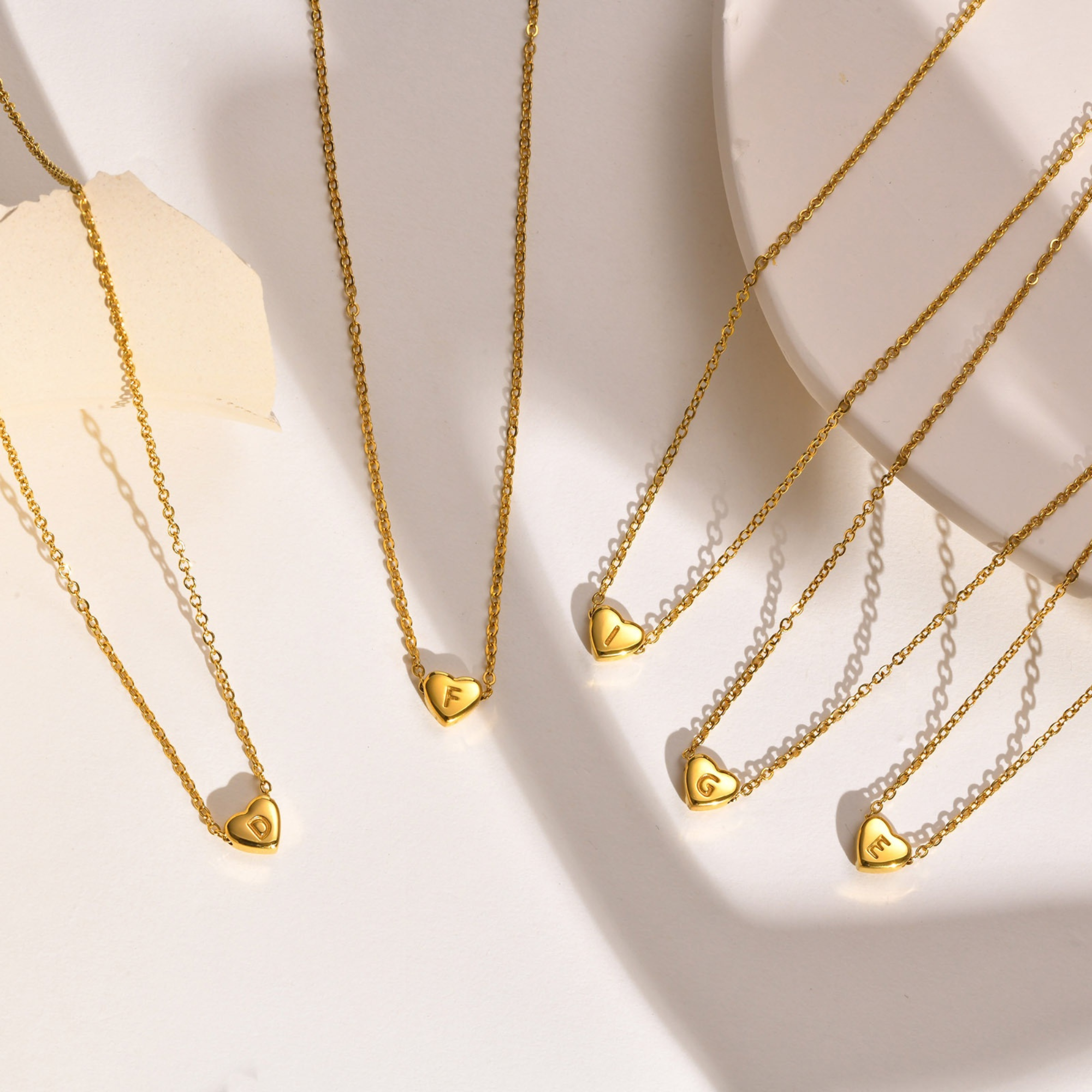 Collier Mini Cœur Initial Personnalisé