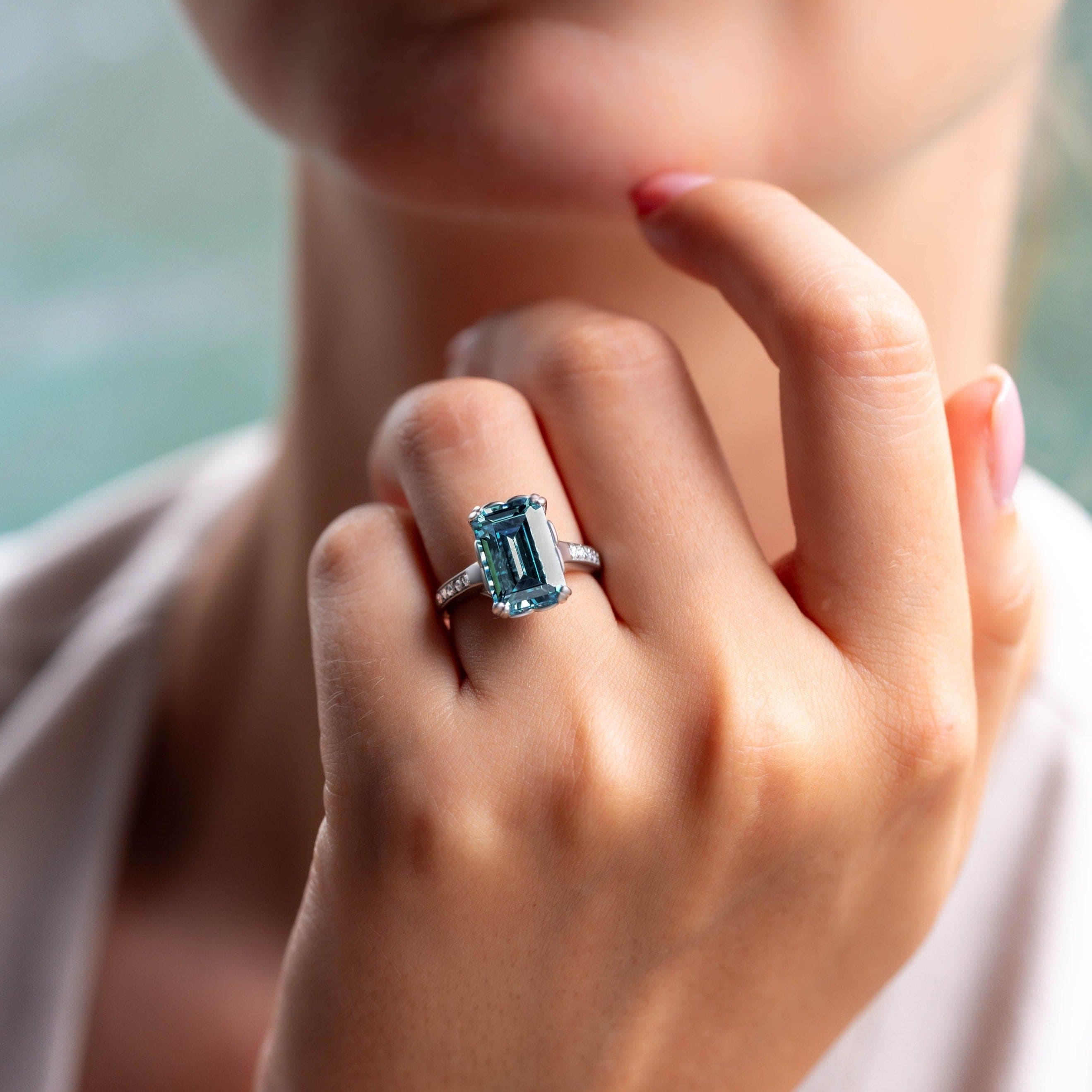 Le Rêve Azur | Moissanite
