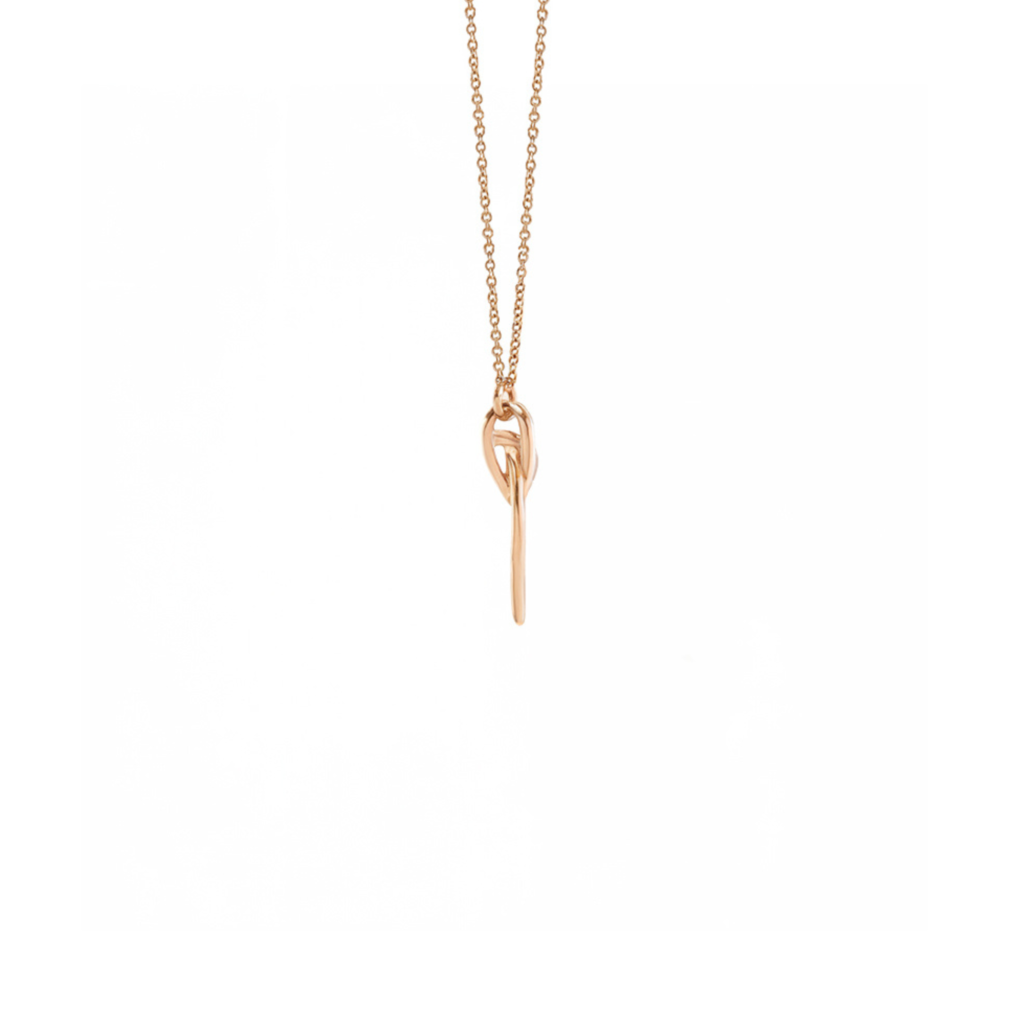 Collier Cœur Diamant Entrelacé