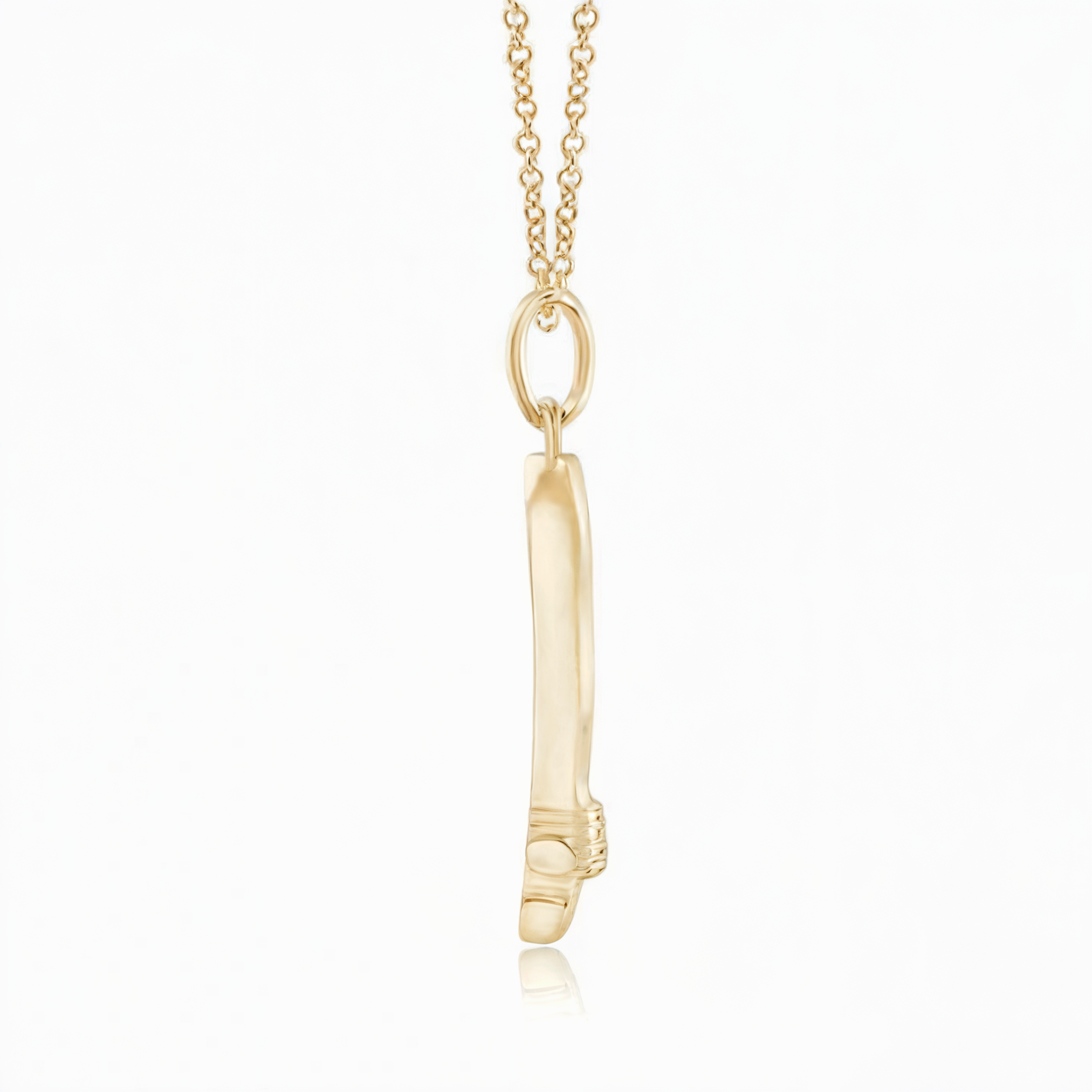 Collier Cœur Incliné Or