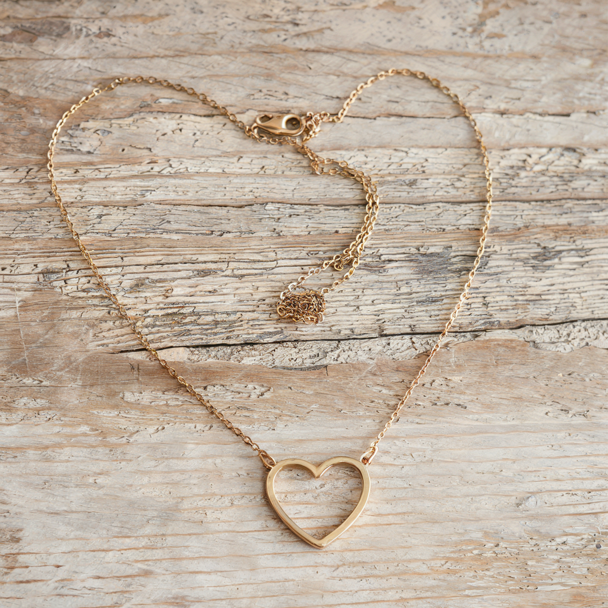 Collier avec Pendentif Coeur en Or