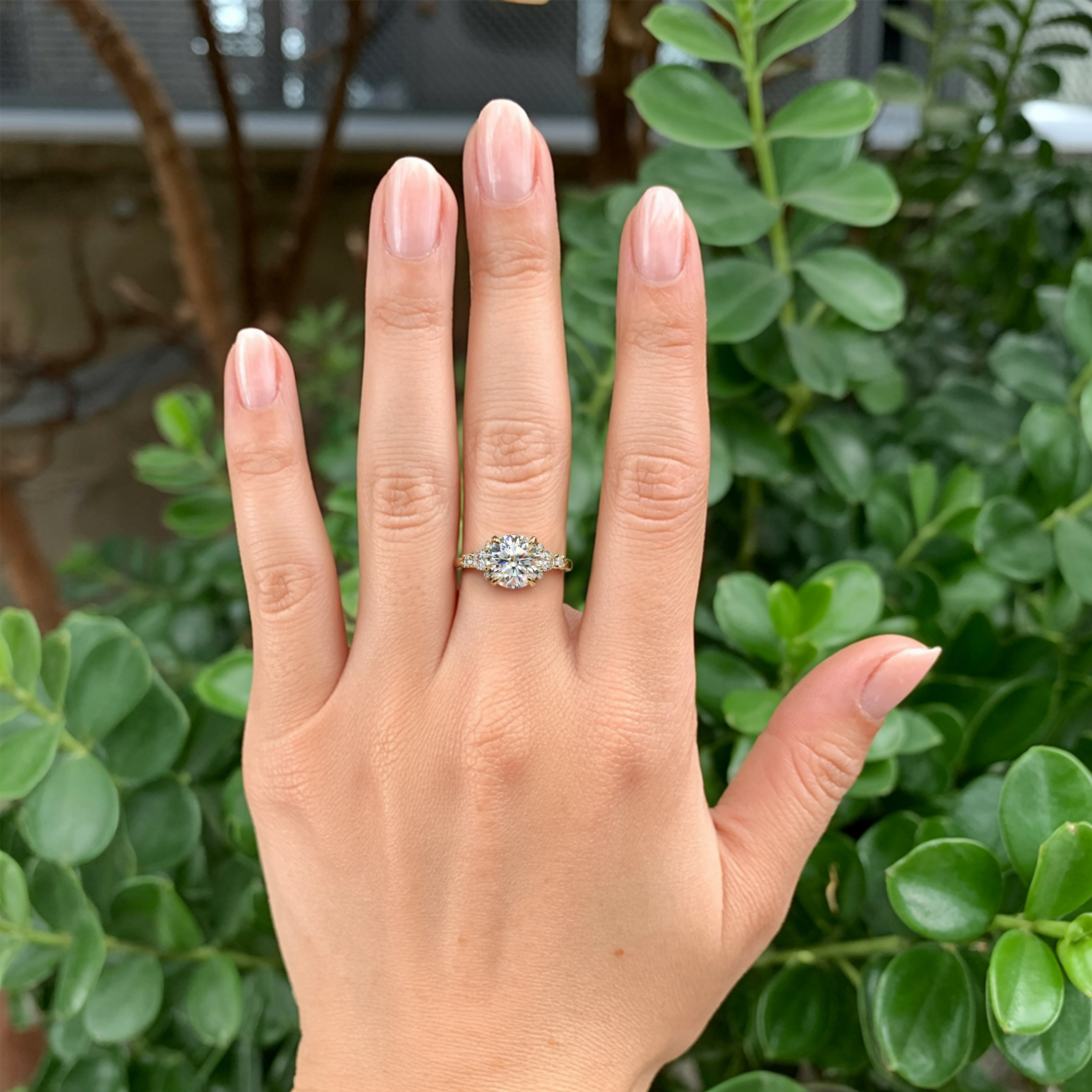 The Bella Jewel Round Cut Moissanite Ring