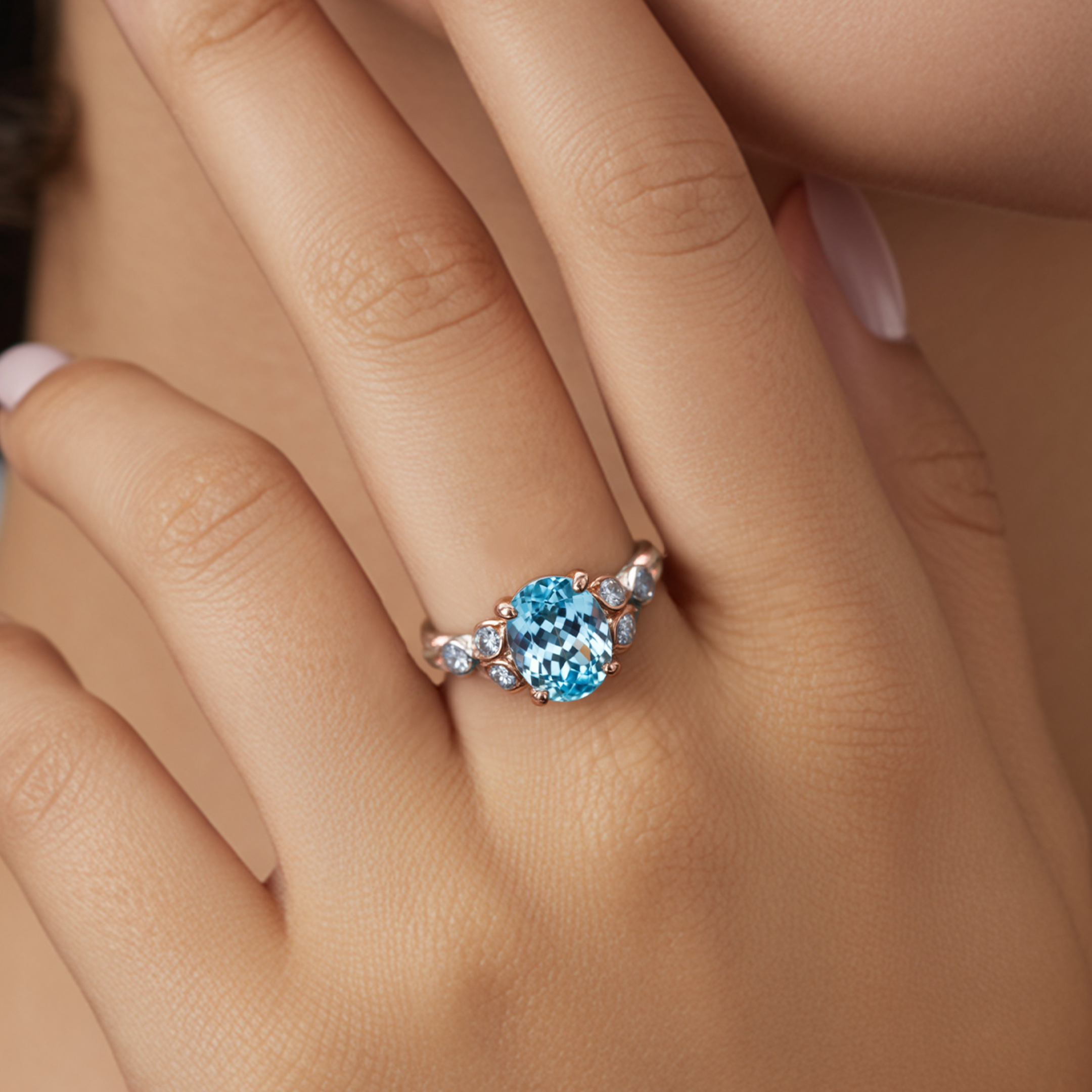 The Katalina Oval Cut Moissanite Ring