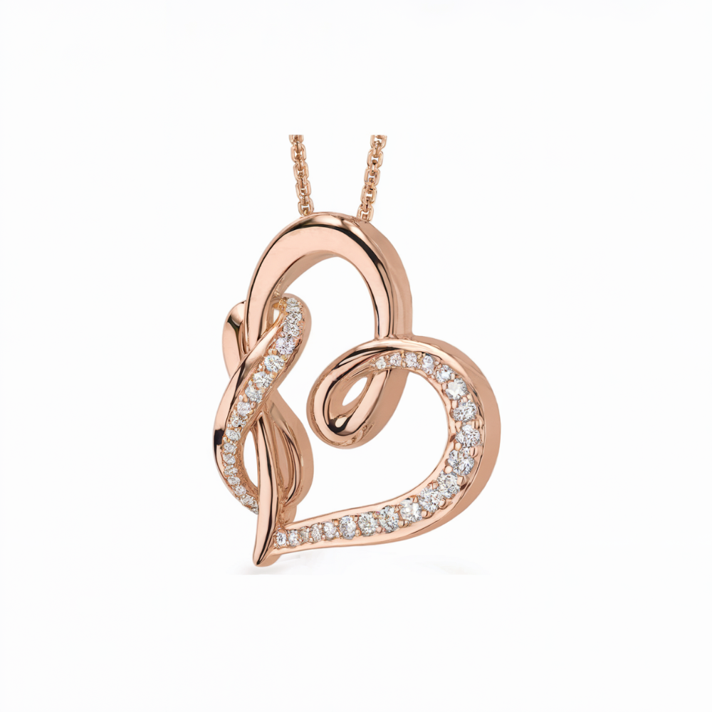 Collier Cœur Infini Diamant