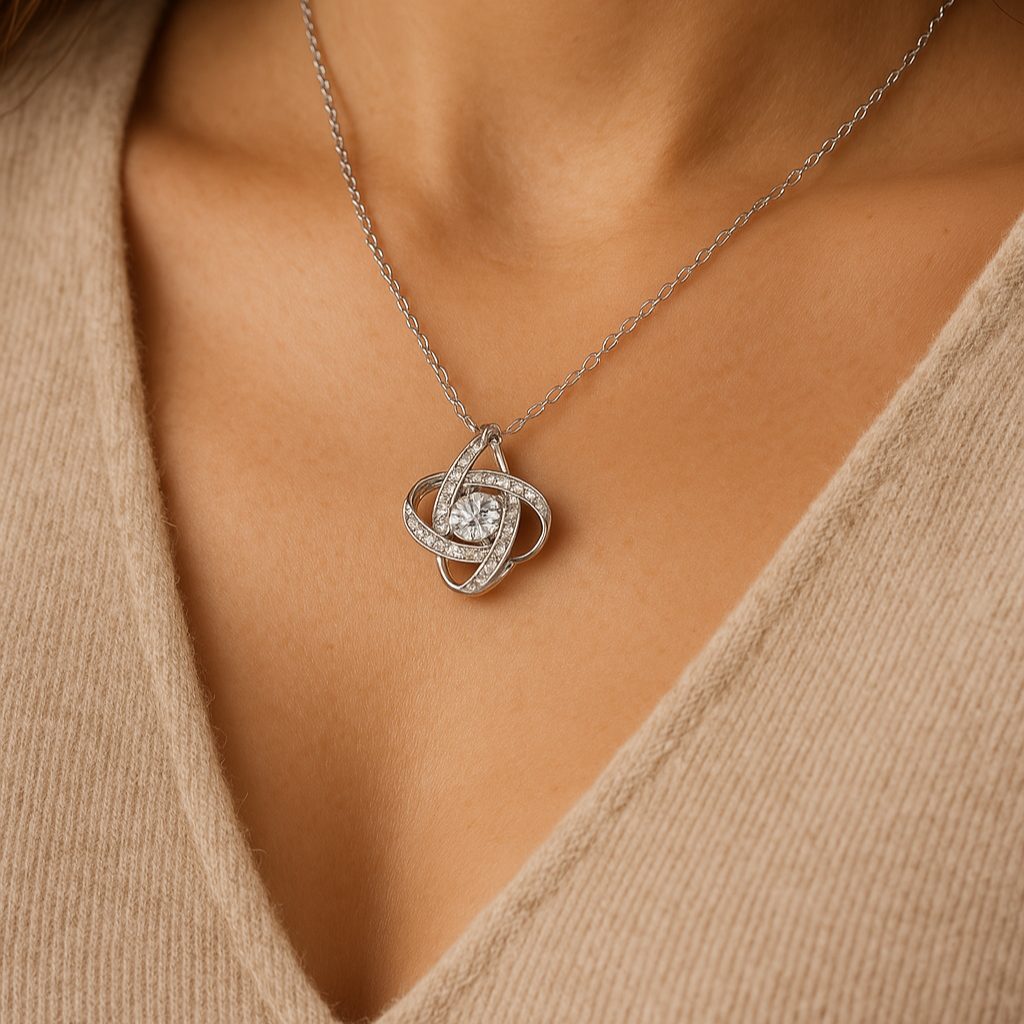 Collier Nœud d'Amour | Argent Sterling S925